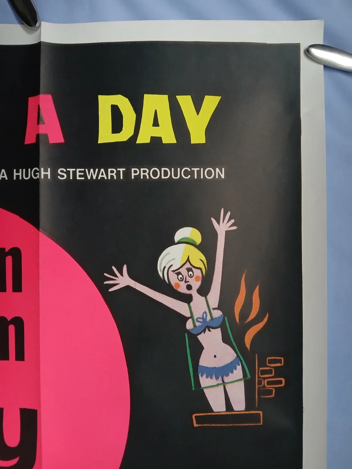 THE EARLY BIRD (1965) excellent condition original UK quad poster -Norman Wisdom, изображение 5