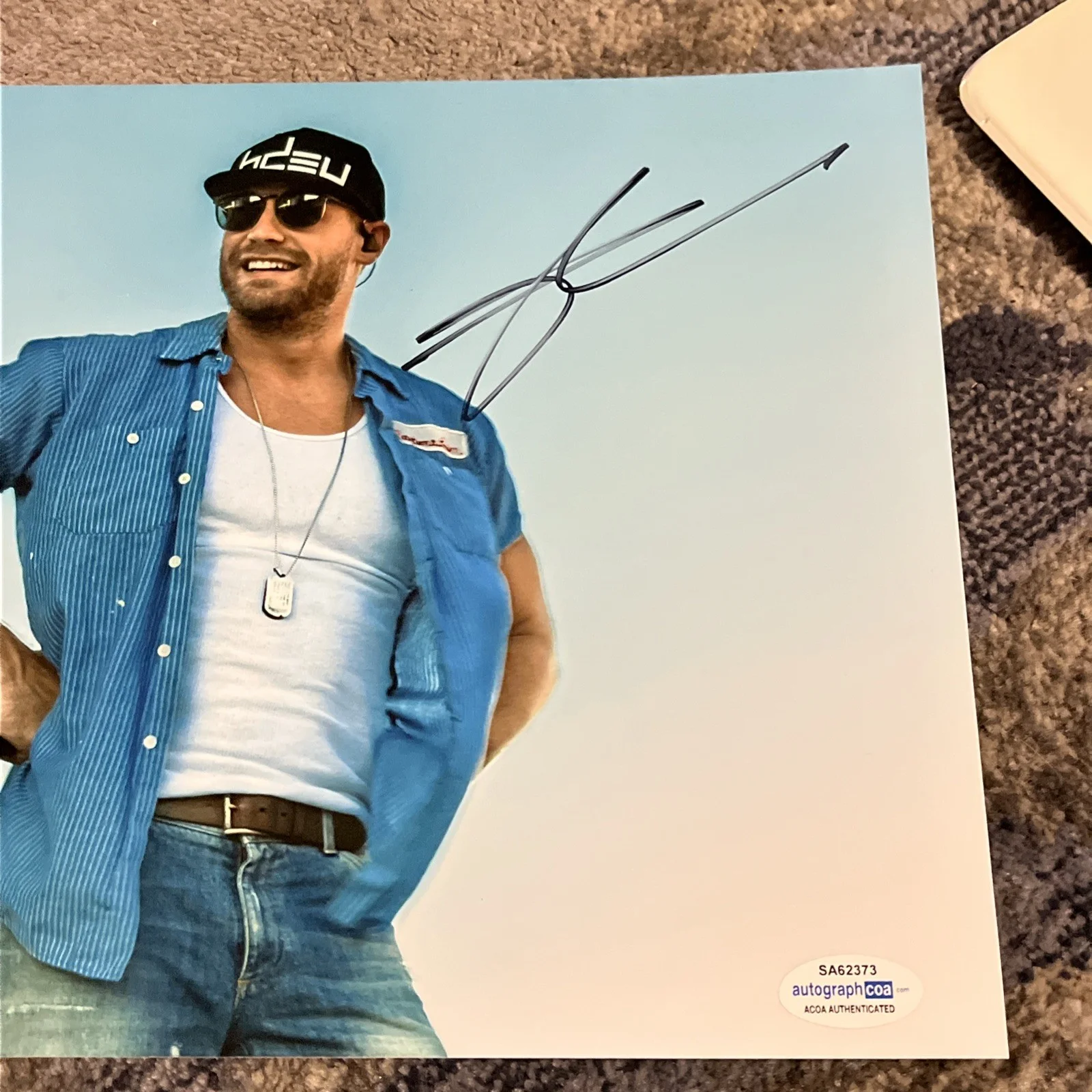 CHASE RICE SIGNED PHOTO COUNTRY AUTOGRAPHED COA RARE! READY SET ROLL ACOA, image 2