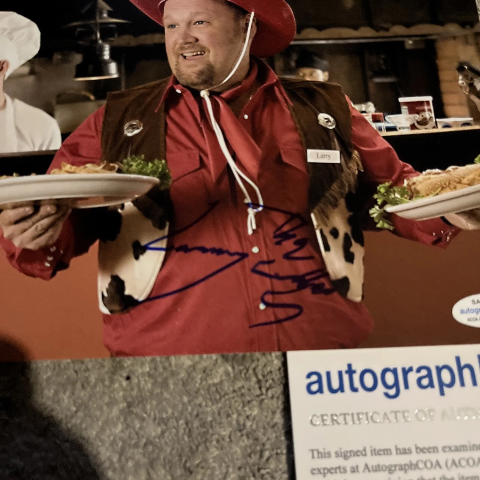 ACTOR COMEDIAN LARRY THE CABLE GUY SIGNED AUTOGRAPHED PHOTO 8x10 PIC ACOA COA, изображение 3