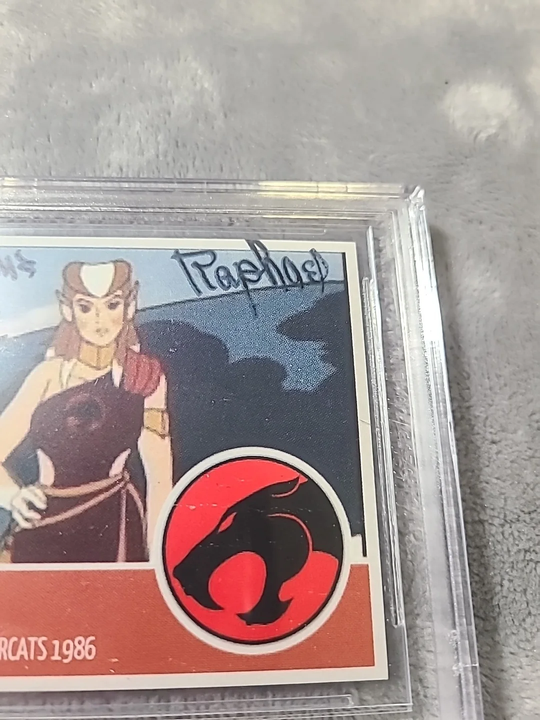 Thundercats Gerrianne Raphael Signed Card ***Rare** Pumyra 1986 BAS Certified, image 3