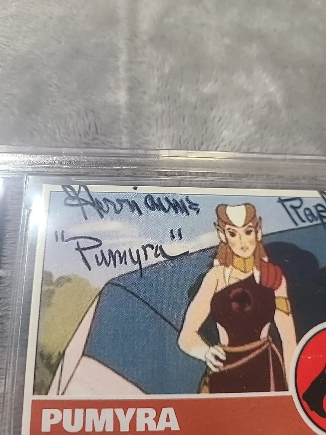 Thundercats Gerrianne Raphael Signed Card ***Rare** Pumyra 1986 BAS Certified, image 4
