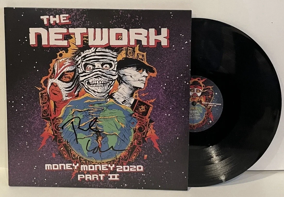 The Network Signed Money Money 2020 Green Day Album Vinyl Record Tre Cool, изображение 2