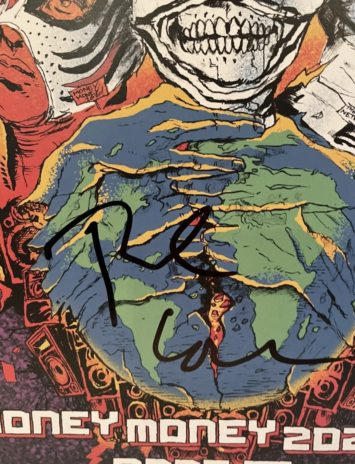 The Network Signed Money Money 2020 Green Day Album Vinyl Record Tre Cool, изображение 4
