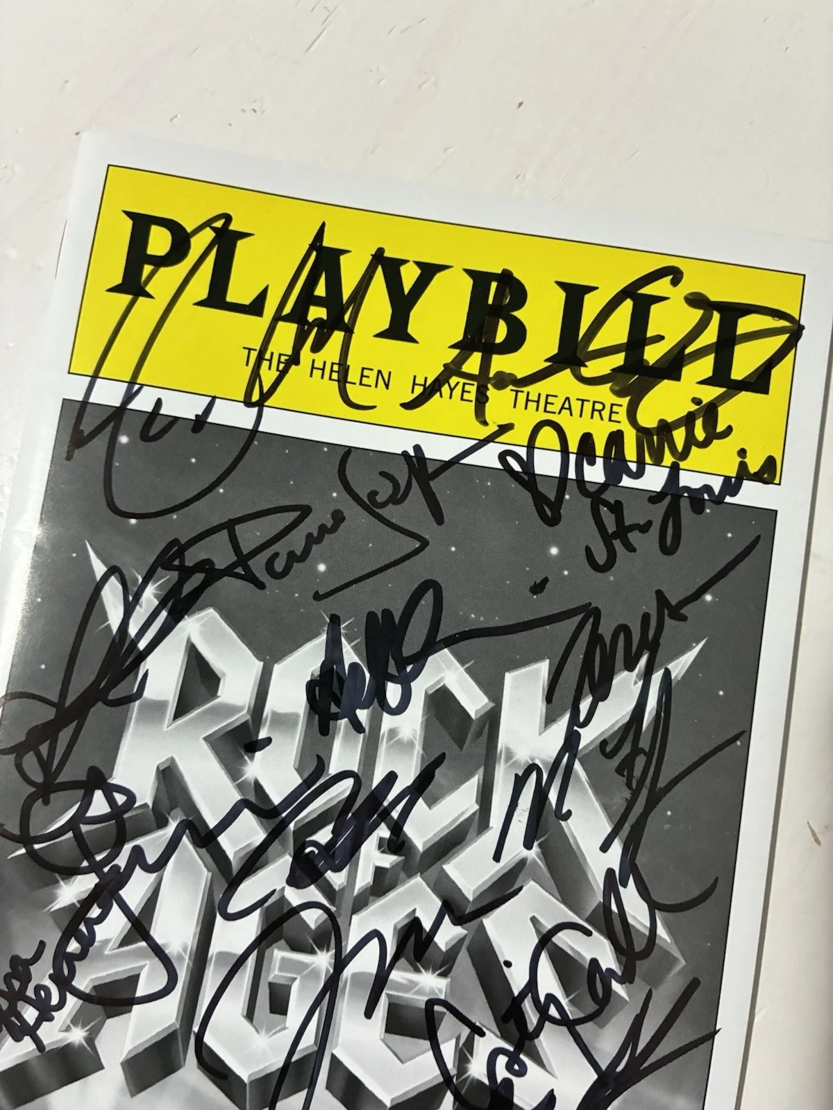 Rock of Ages May 2014 Cast Hand Signed Playbill, image 3