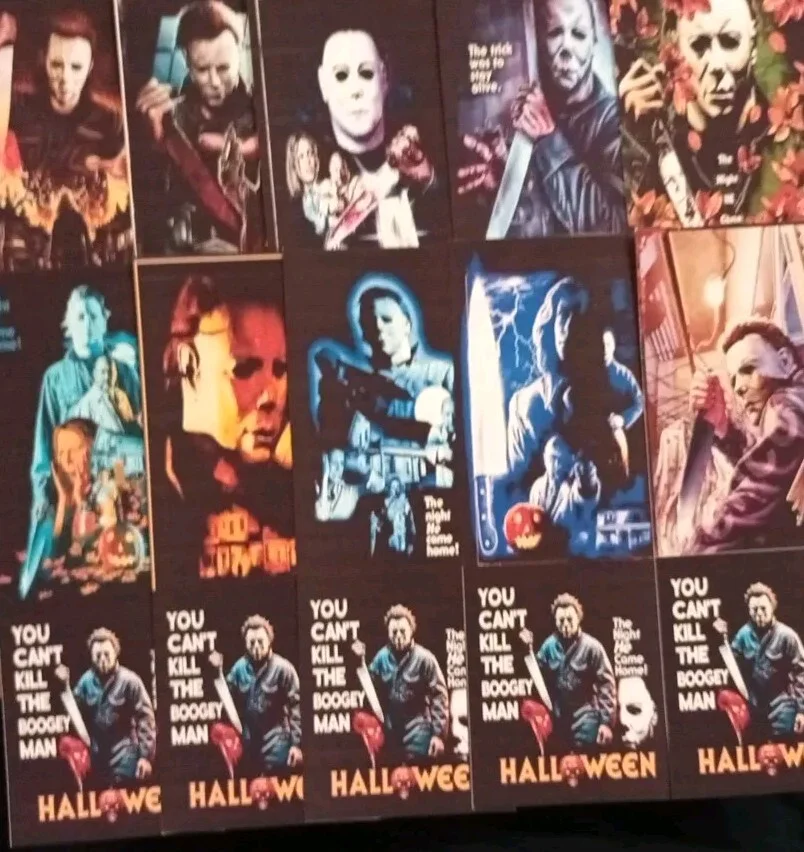 Halloween 1978- 10 Unofficial Glossy/Laminated Lobbymarks (3×6ins). (Set 2)., image 2