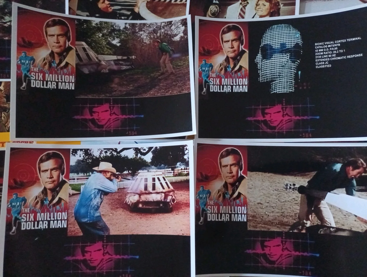 The Six Million Dollar Man. 16 Glossy 6x7ins Unofficial Lobby Cards. New., изображение 4