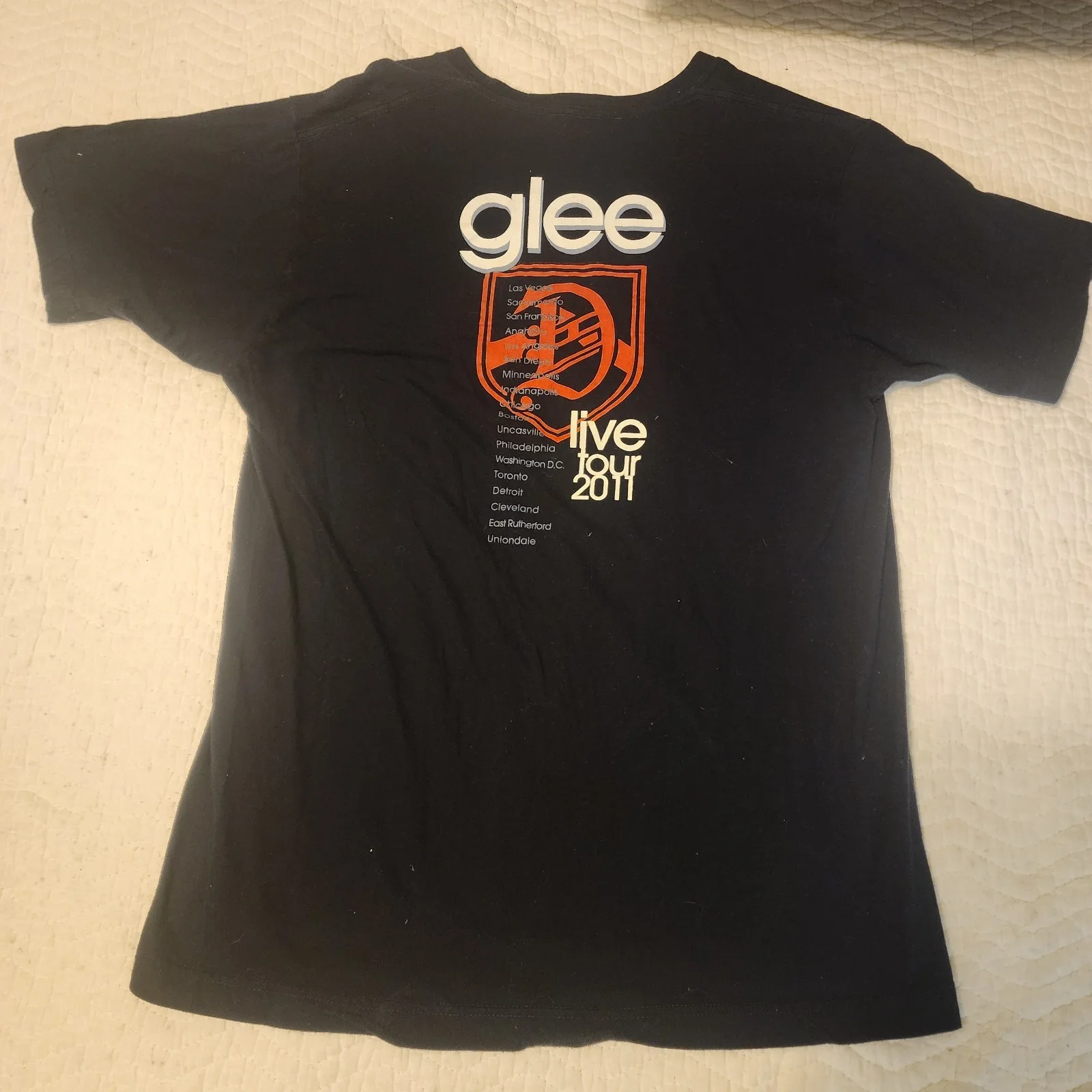 SIGNED-GLEE 2011 Live Tour 'Dalton Academy Warbler's' Tshirt Size Large, image 5