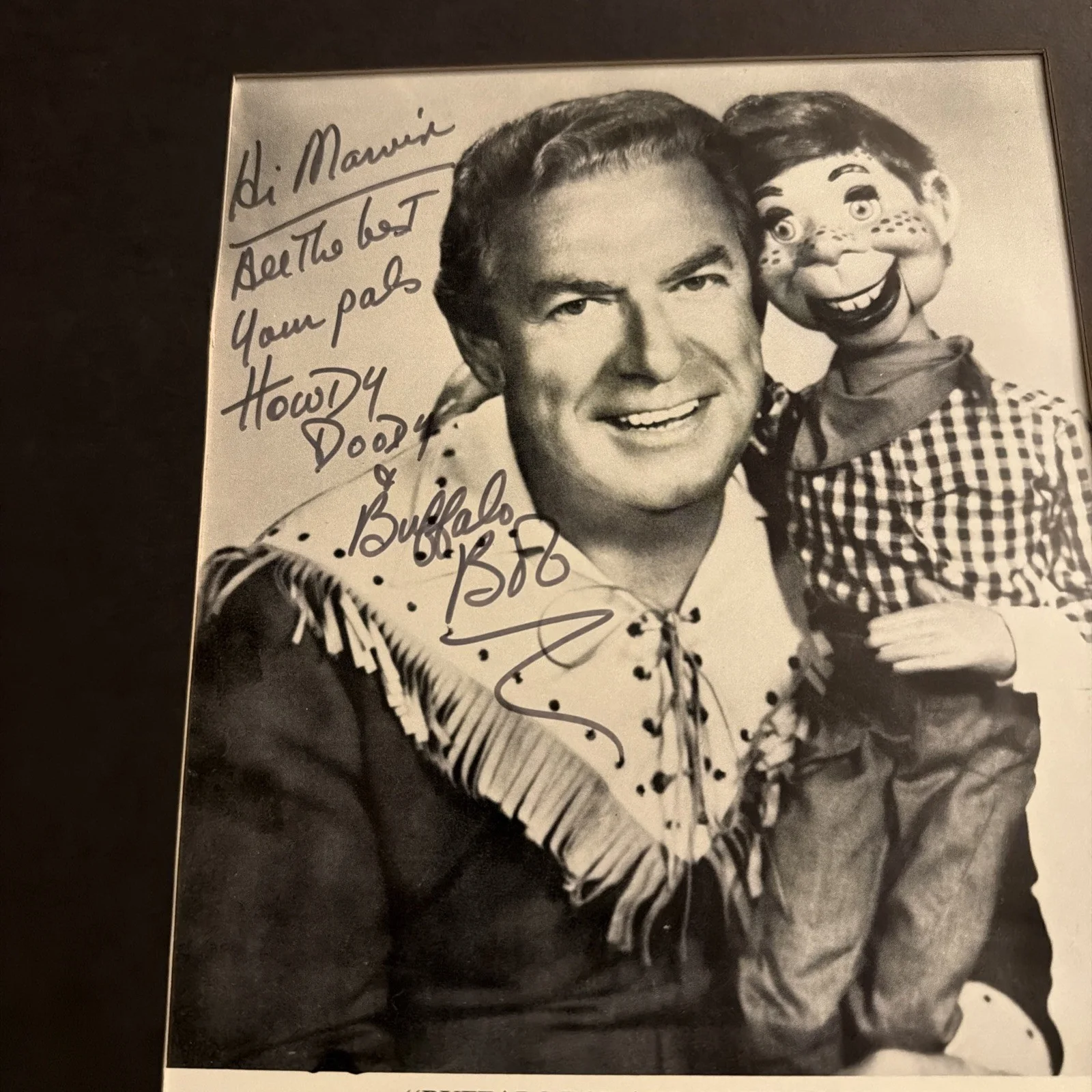 Buffalo Bob Smith Signed Photo & Handwritten Music Sketch – Howdy Doody, изображение 2