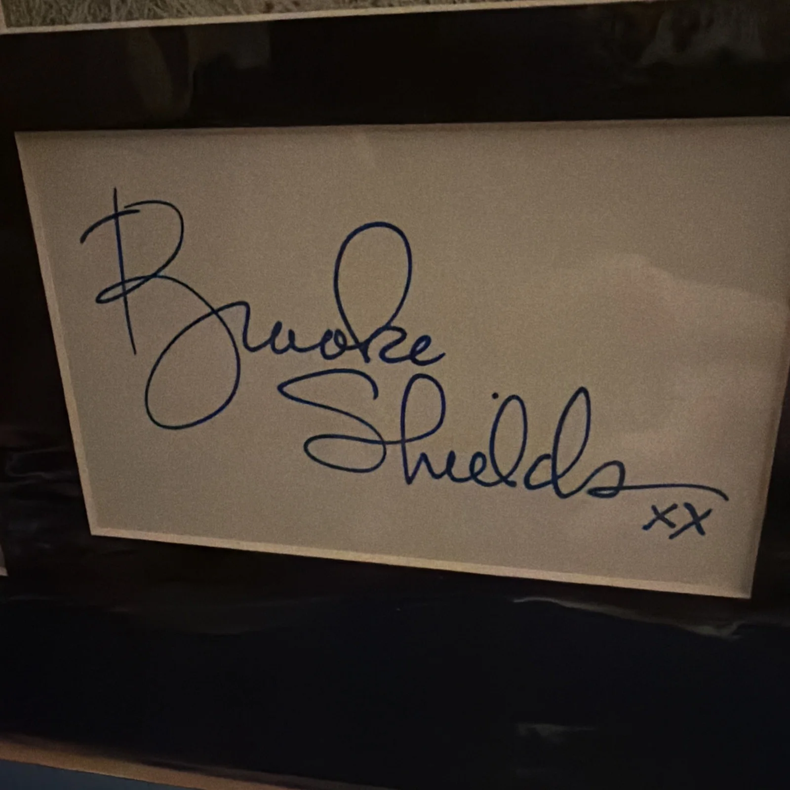 Brooke Shields Autograph Signed Card w/ Vintage Glamour & Blue Lagoon, изображение 2