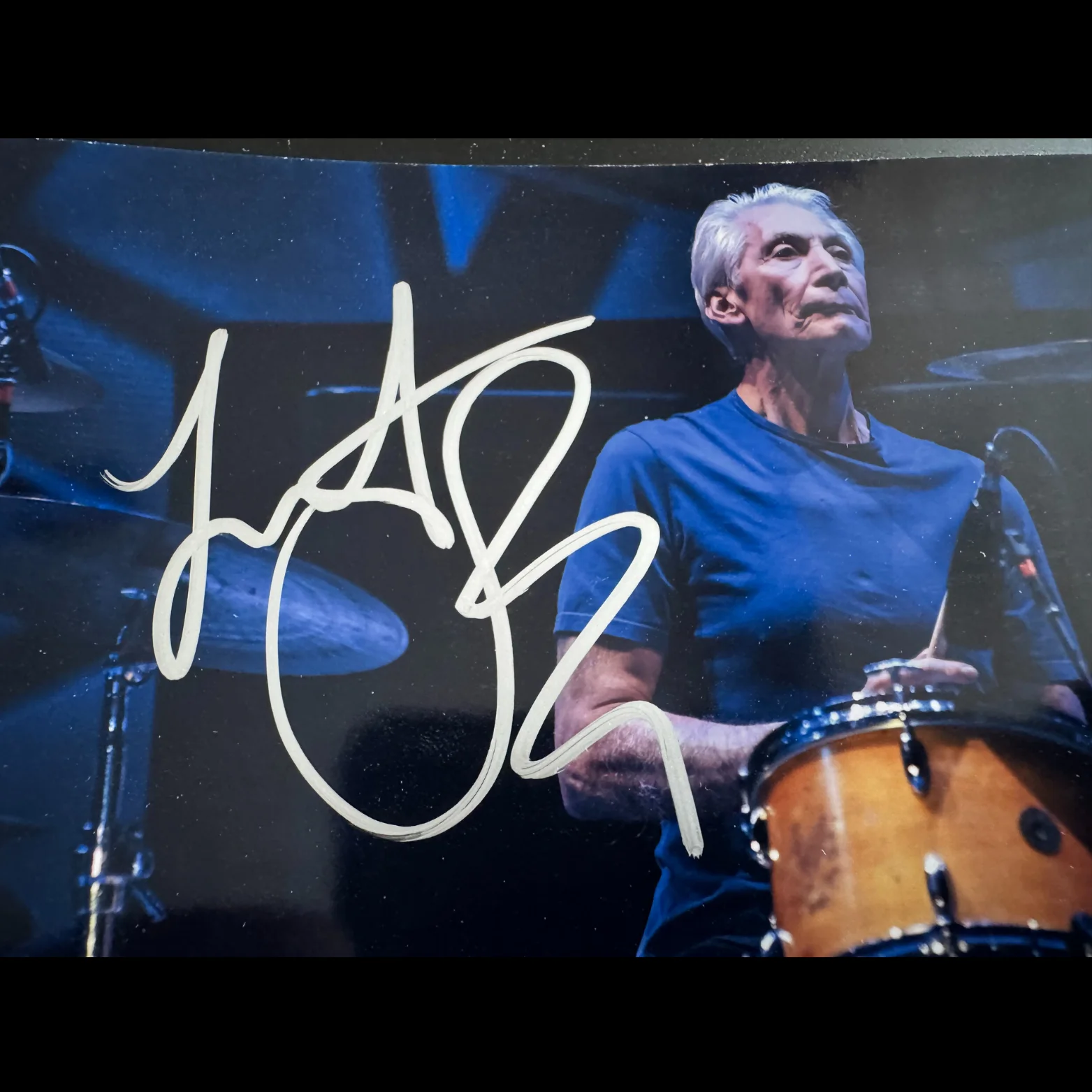 4x6 Photo Charlie Watts of Rolling Stones - Signed/Autographed by Charlie!, изображение 2