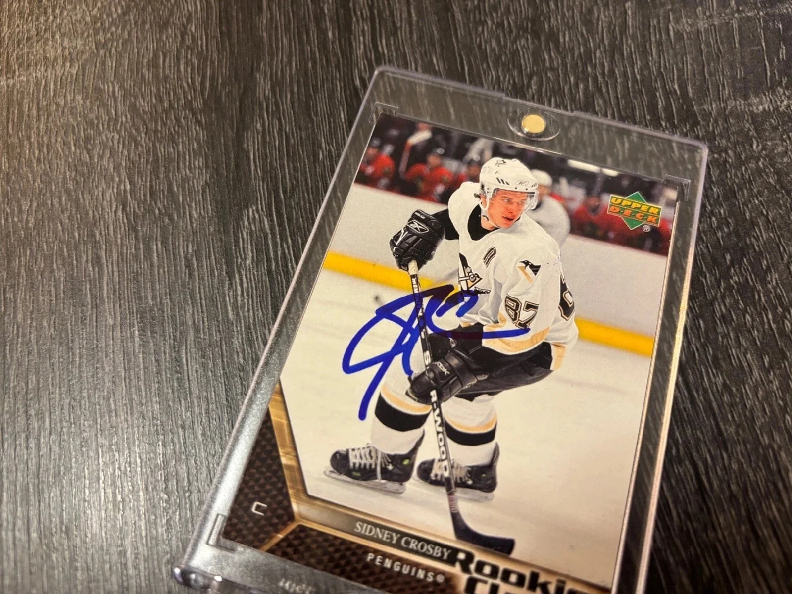 SIDNEY CROSBY ROOKIE CLASS CARD AUTO RARE IN PERSON PROOF PITTSBURGH PENGUINS RC, изображение 2