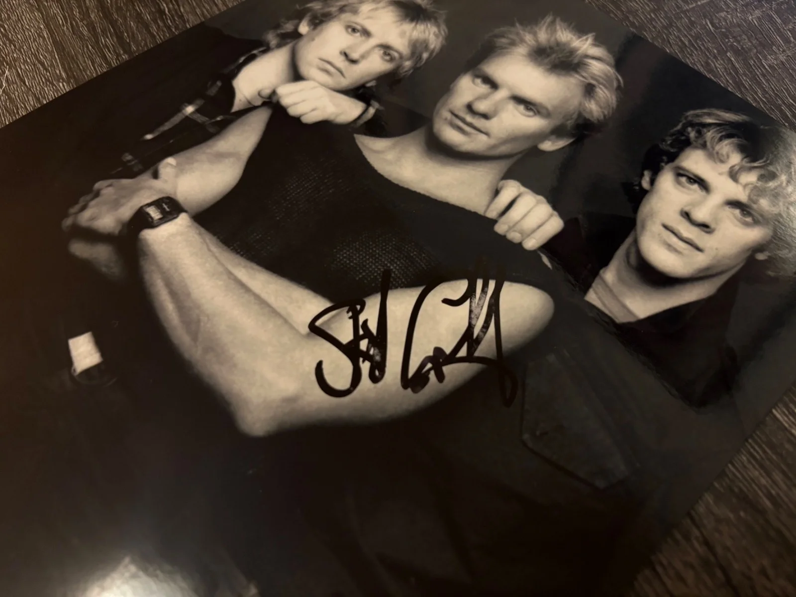 THE POLICE SIGNED AUTOGRAPHED 8X10 PHOTO RARE STEWART COPELAND IN PERSON DRUMS 3, изображение 2