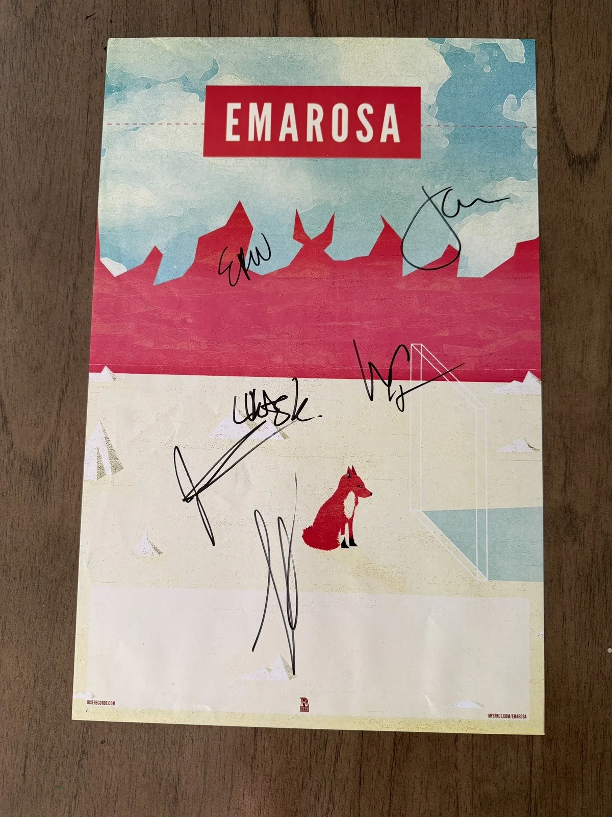 Emarosa Self-Titled Album and Signed Poster by Jonny Craig, image 5
