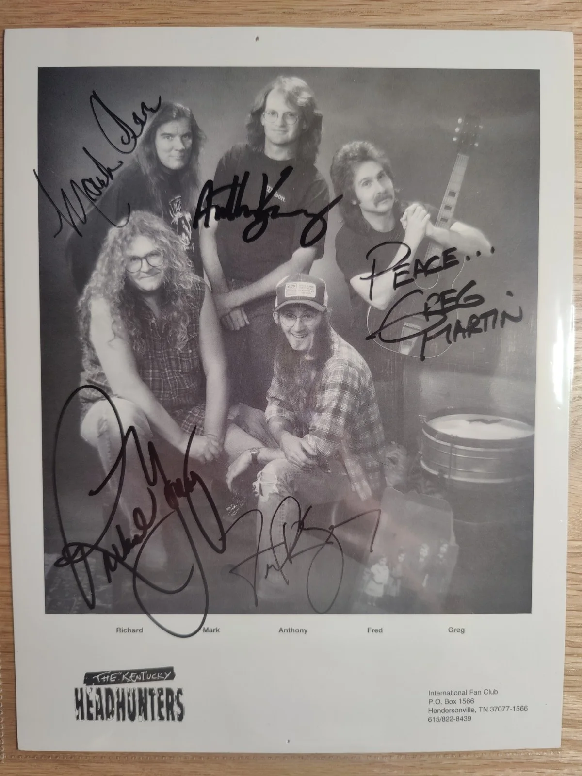 Kentucky Headhunters Autographed Promo Photo, изображение 4