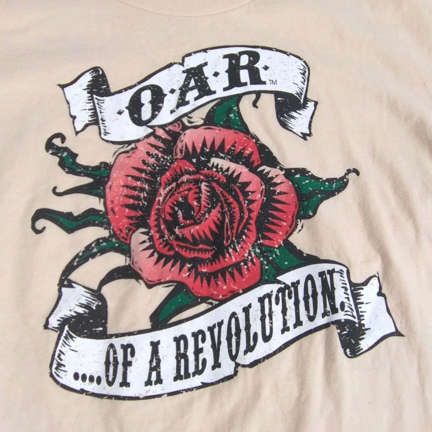 Signed Vintage O.A.R T-Shirt Women's XL Of A Revolution Rock Band Autographed, изображение 4