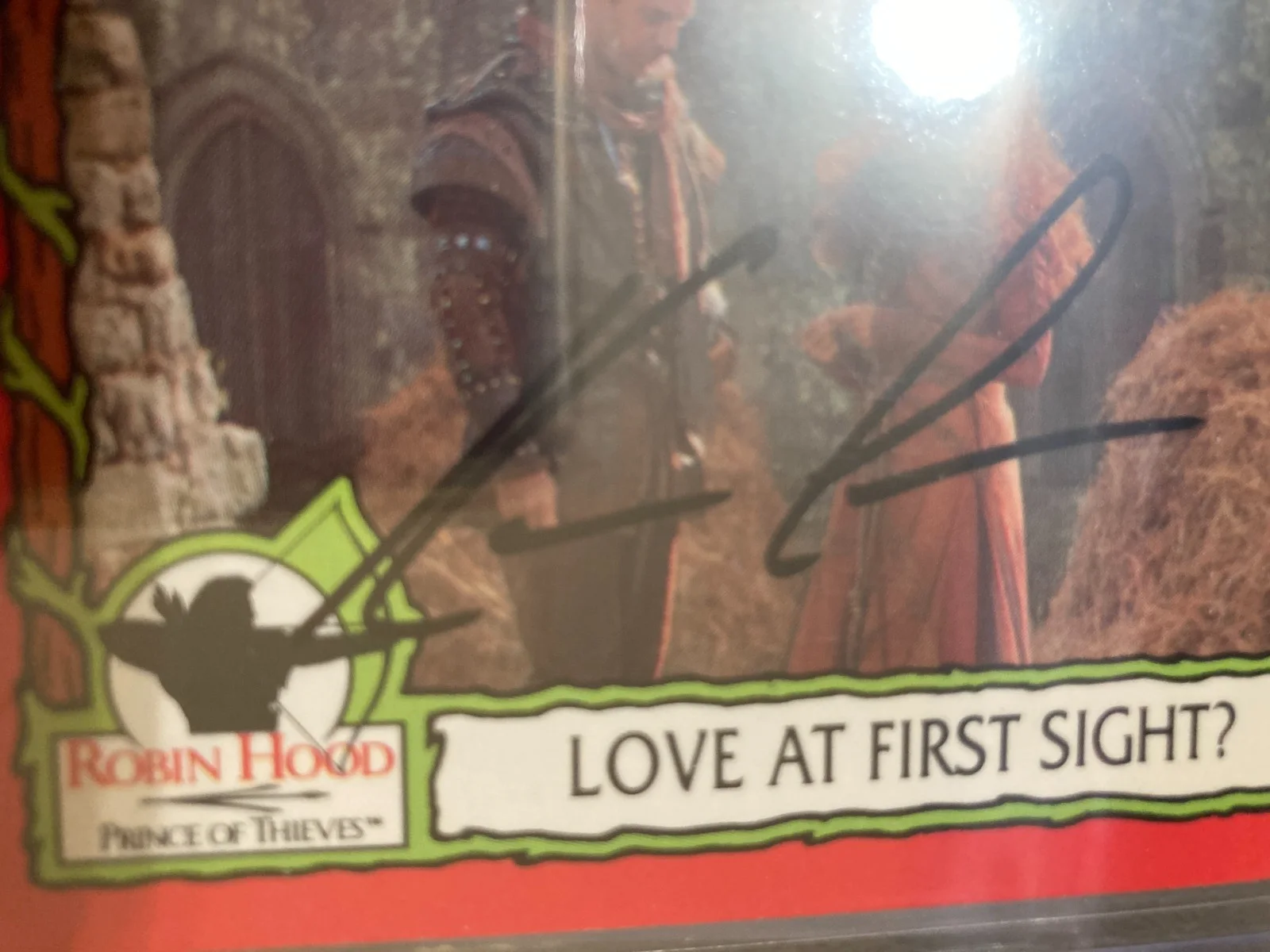 KEVIN COSTNER Signed Trading Card (Robin Hood) with COA, image 2