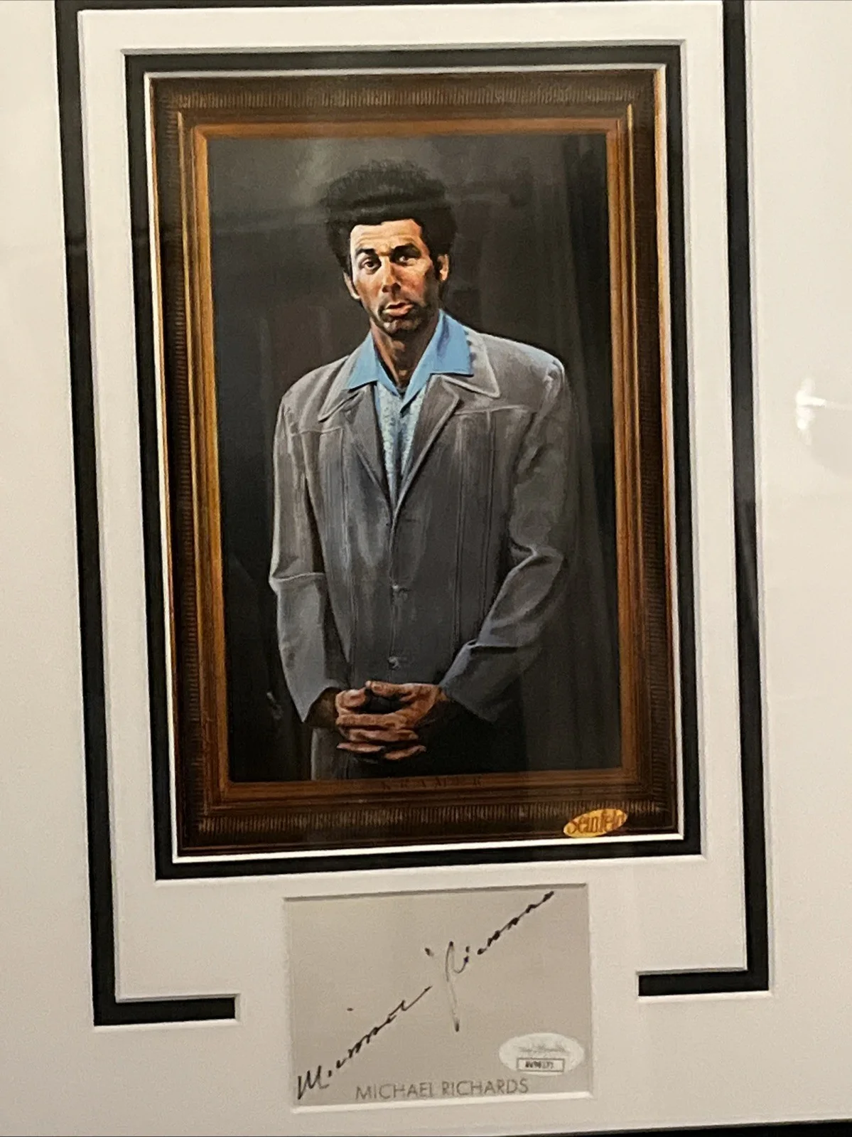 Michael Richards — Michael Richards "Seinfeld" AUTOGRAPH Signed 'Kramer' Framed 11x14 Display ACOA, image 2