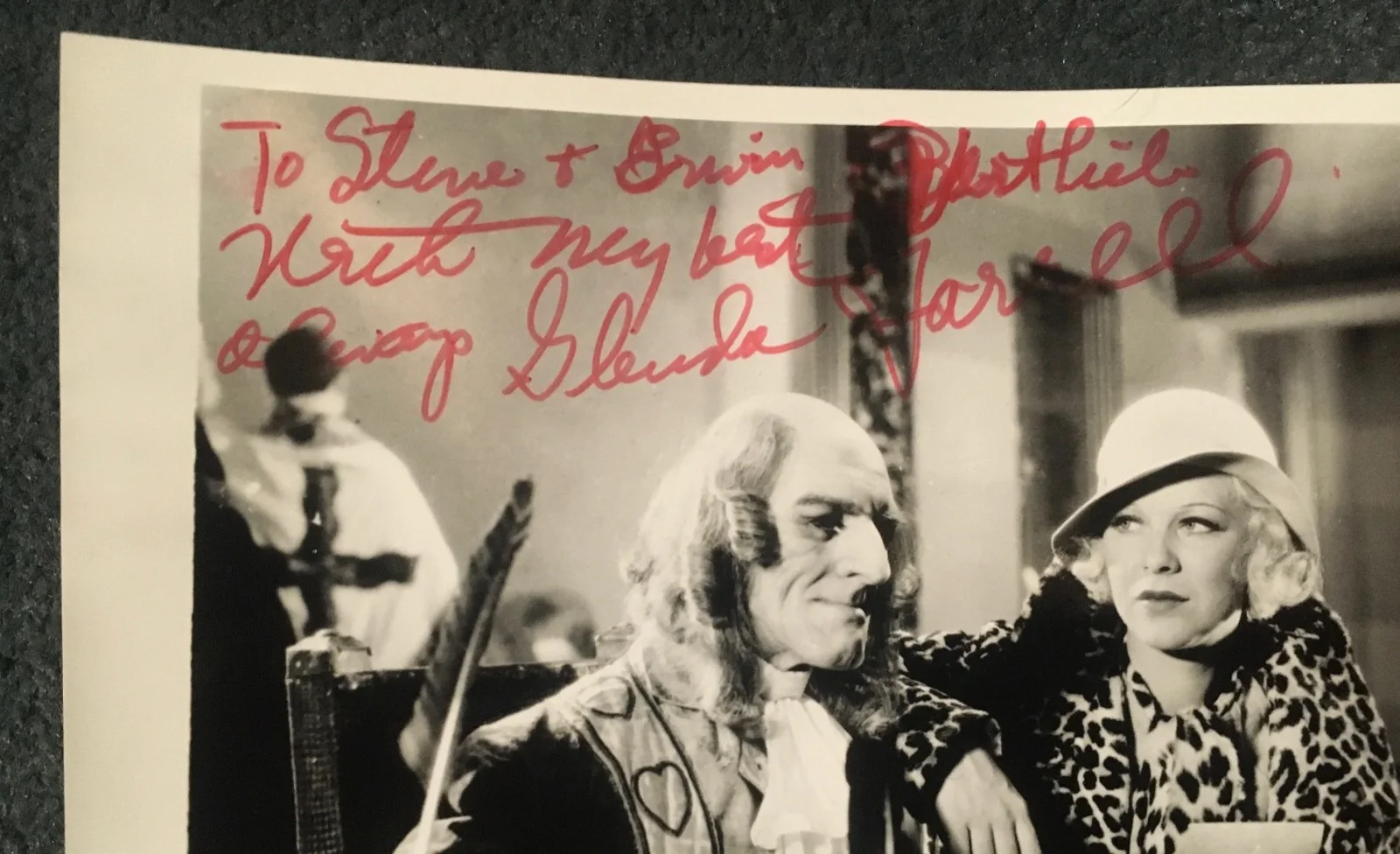 Glenda Farrell — GLENDA FARRELL AUTOGRAPHED 1933 ORIG. HORROR PHOTO! MYSTERY OF THE WAX MUSEUM!, изображение 2