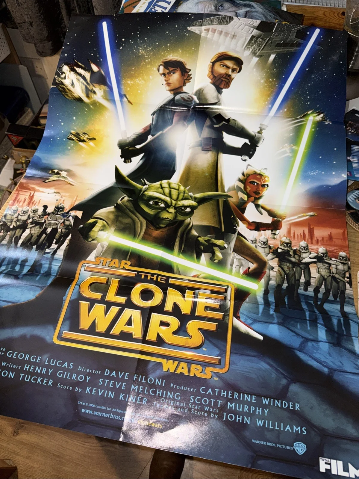The Dark Knight/Star Wars The Clone Wars Double Sided Poster Promotional, изображение 3