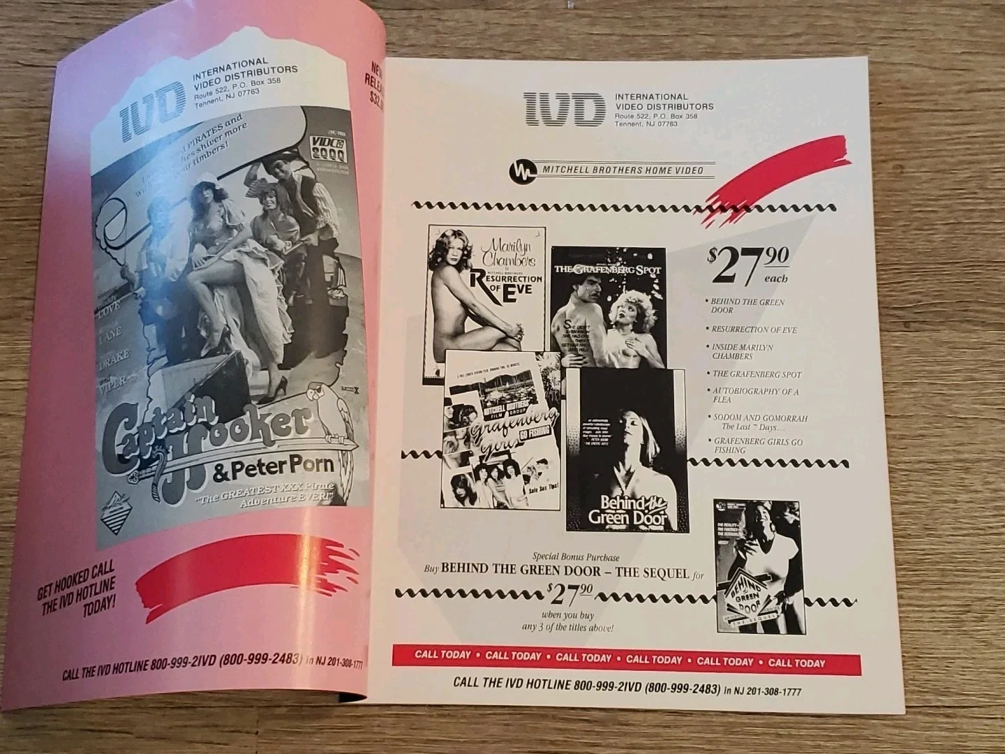 VCR VIDEO ADULT FILM VHS MOVIE CATALOG IVD International Video Distributors BC1, изображение 2