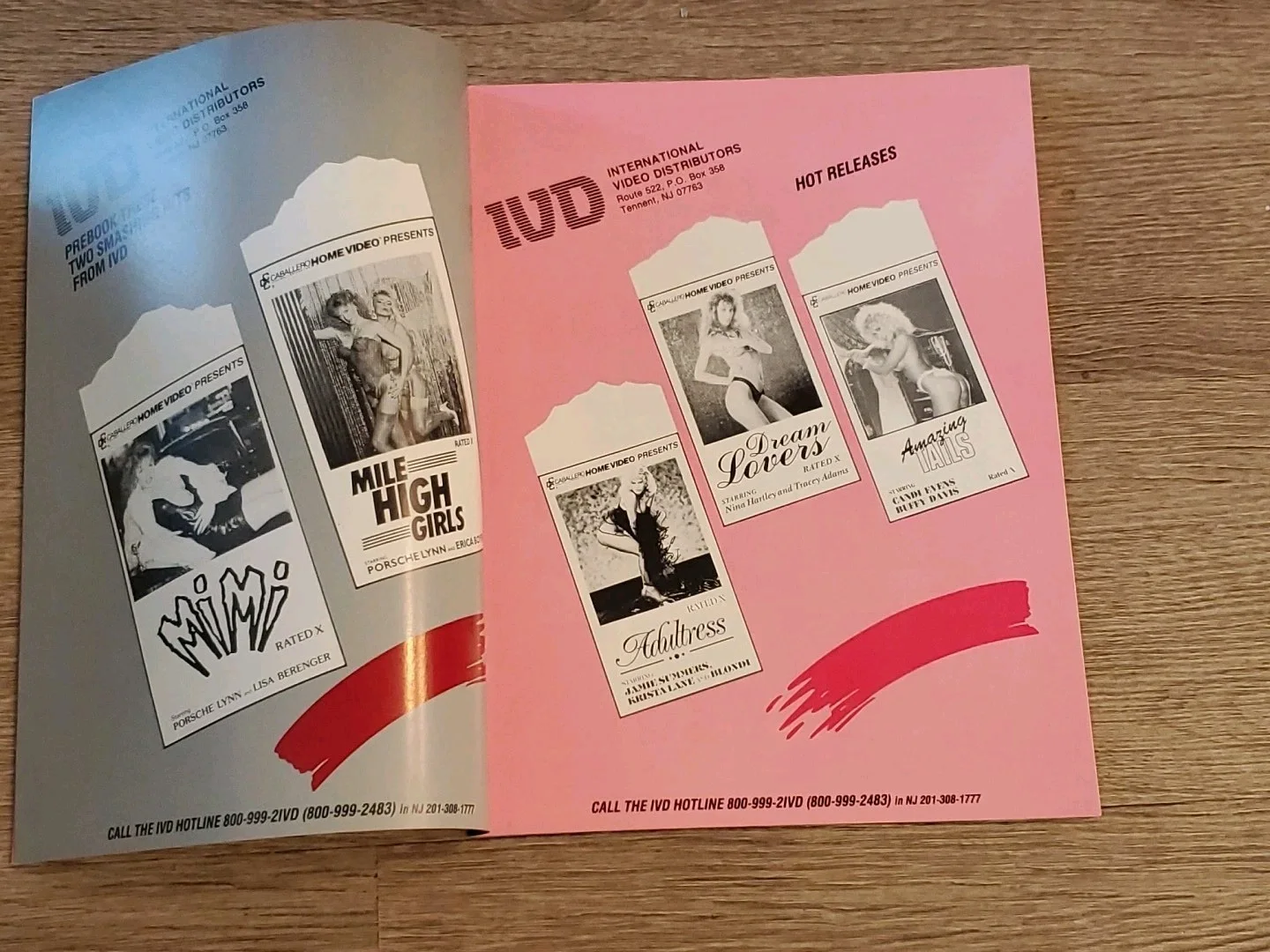 VCR VIDEO ADULT FILM VHS MOVIE CATALOG IVD International Video Distributors BC1, изображение 3