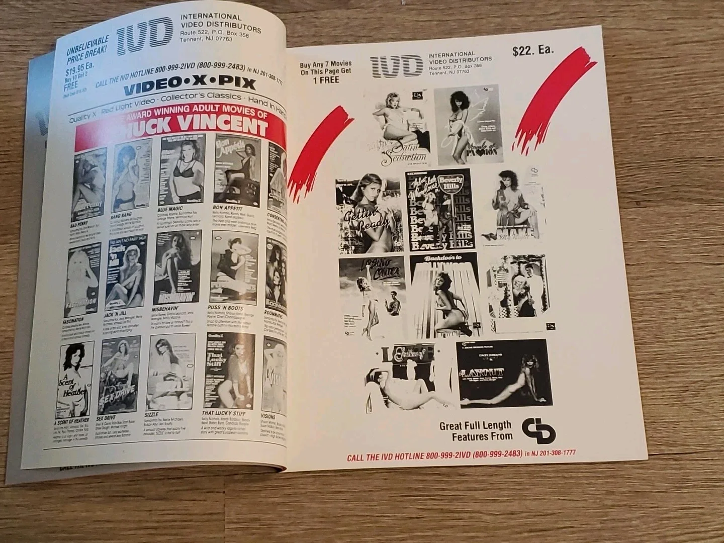 VCR VIDEO ADULT FILM VHS MOVIE CATALOG IVD International Video Distributors BC1, изображение 4