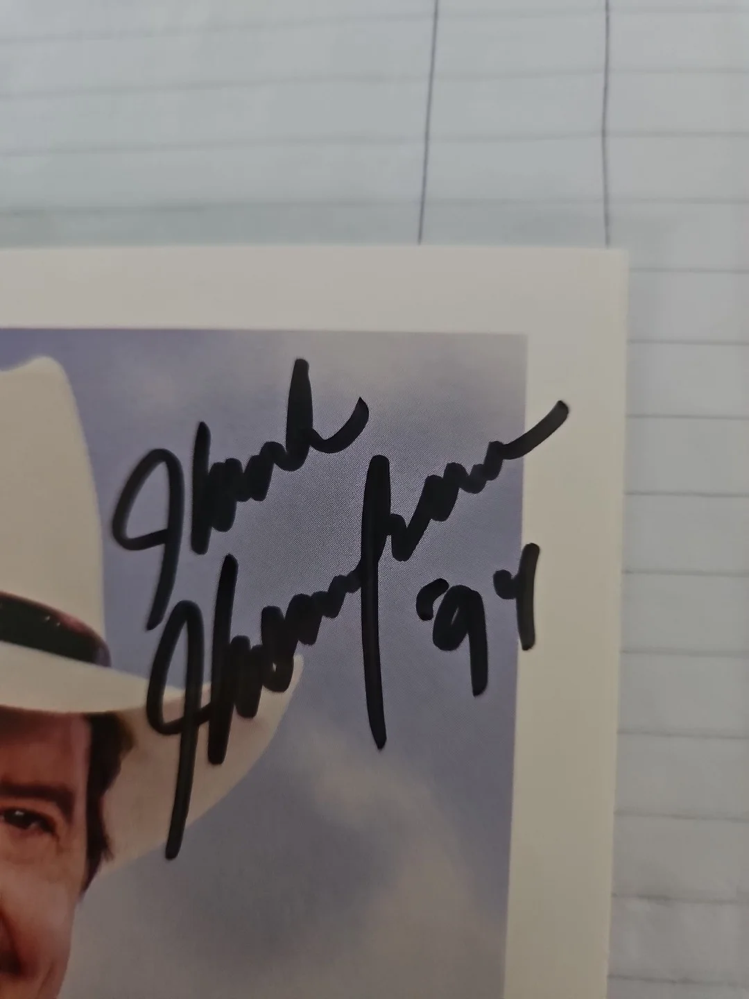 Hank Thompson signed 5x7 photo Country and western singer, изображение 2