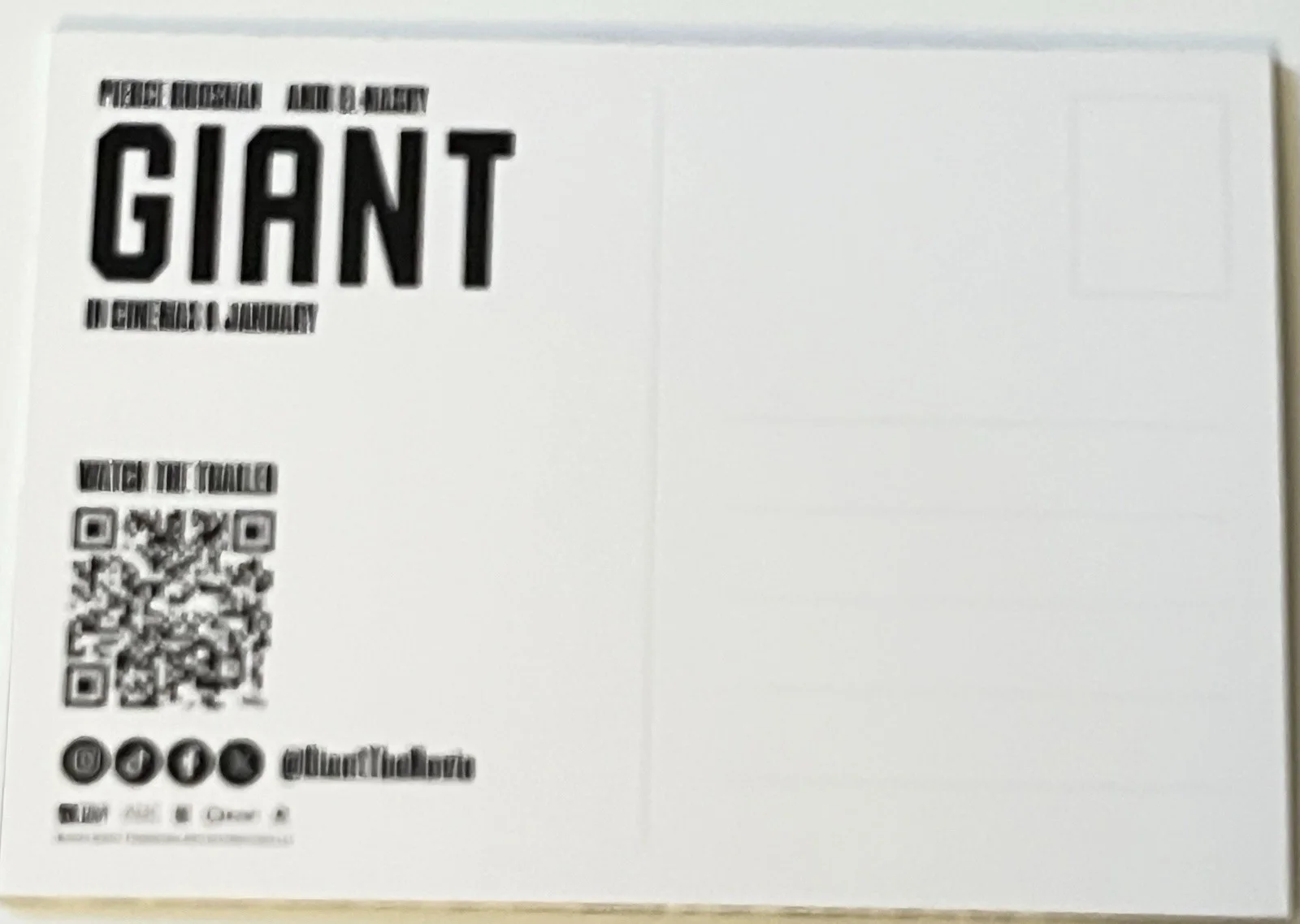 PIERCE BROSNAN-GIANT PROMO FILM POSTCARDs X 5-PRINCE NASEEM HAMED-STALLONE, изображение 3