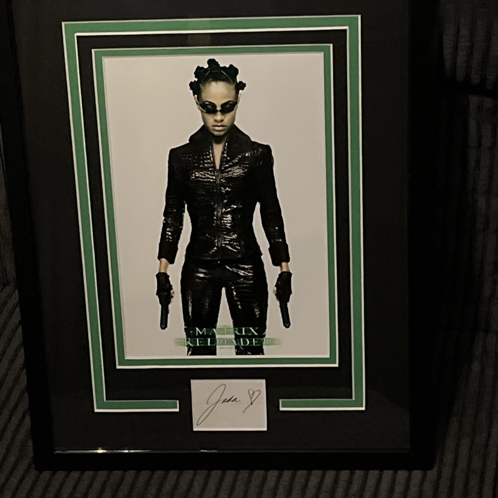 Jada Pinkett Smith — JADA PINKETT SMITH SIGNED AUTOGRAPH FRAMED 11x14 DISPLAY ACOA THE MATRIX PHOTO, изображение 2