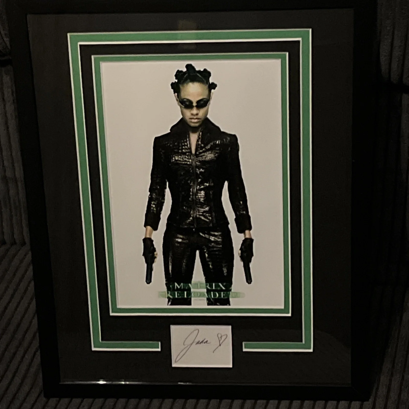 Jada Pinkett Smith — JADA PINKETT SMITH SIGNED AUTOGRAPH FRAMED 11x14 DISPLAY ACOA THE MATRIX PHOTO, изображение 3