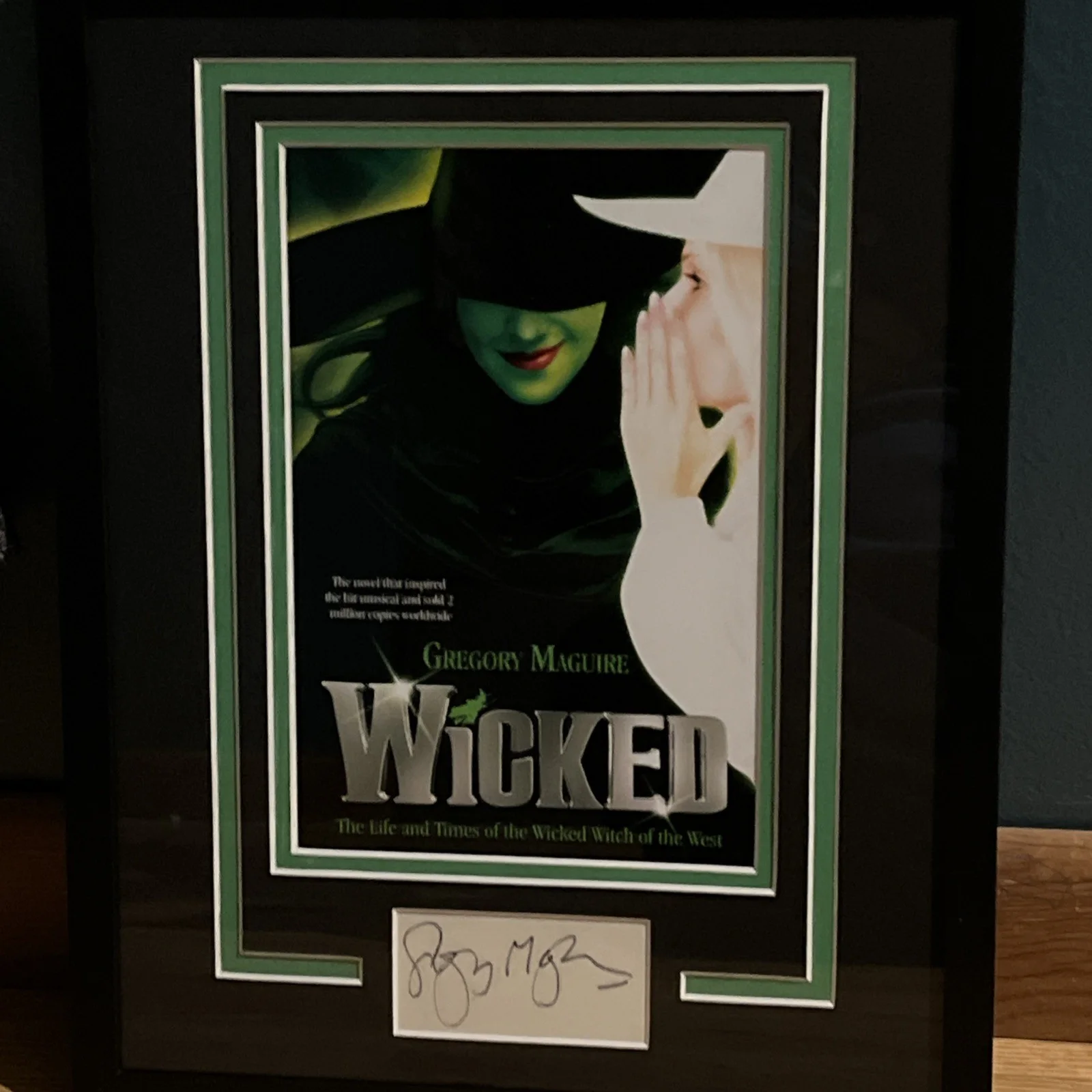 Gregory Maguire — Gregory Maguire Signed 11x14 Framed DISPLAY Wicked Broadway Autographed ACOA LOA, image 5