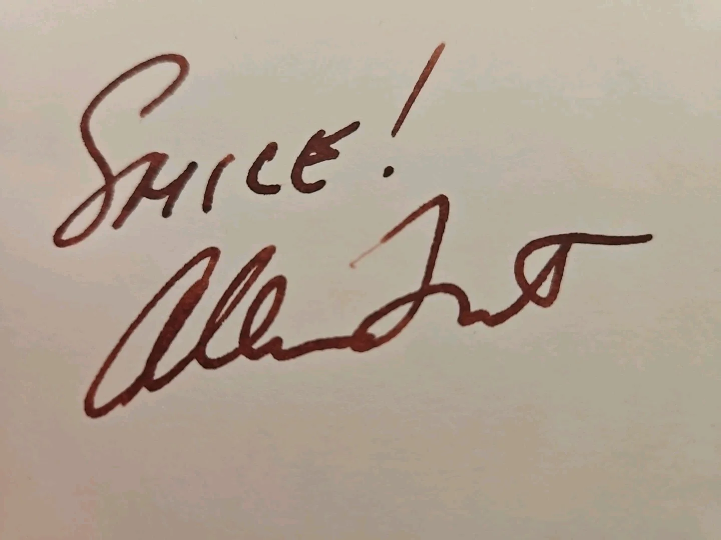 allen funt — Allen Funt Signed 3x5 Index Card Candid Camera, image 2
