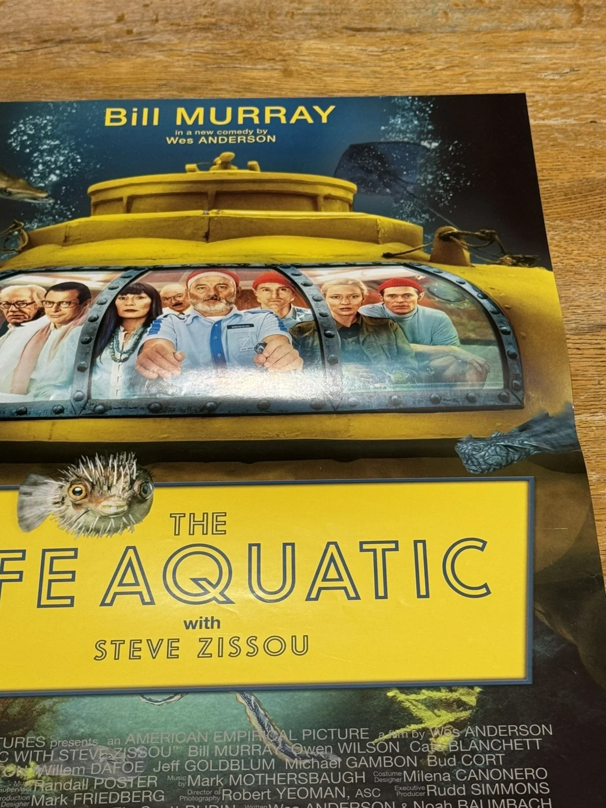 The Life Aquatic Promo DVD / Video Shop Original Movie Poster, изображение 2