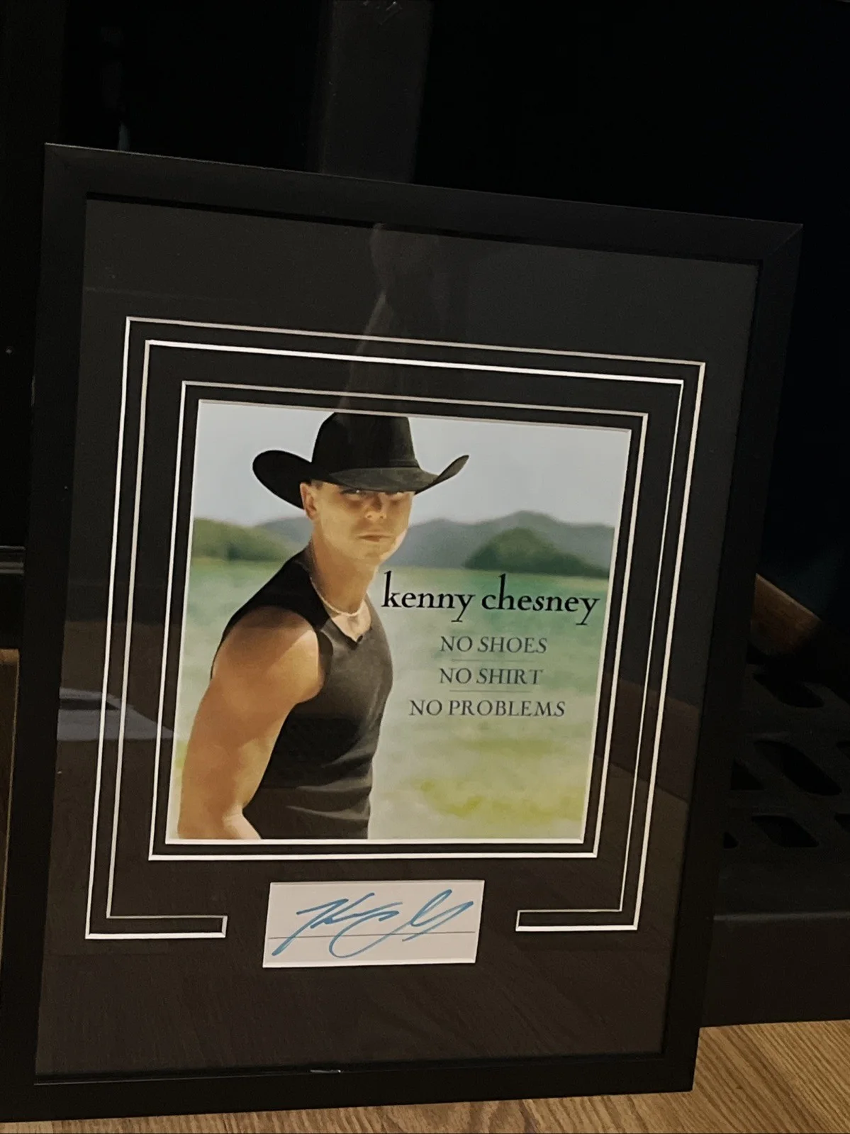 KENNY CHESNEY SIGNED AUTOGRAPH FRAMED 11x14 DISPLAY ACOA MATTE CUT COUNTRY STAR, изображение 4