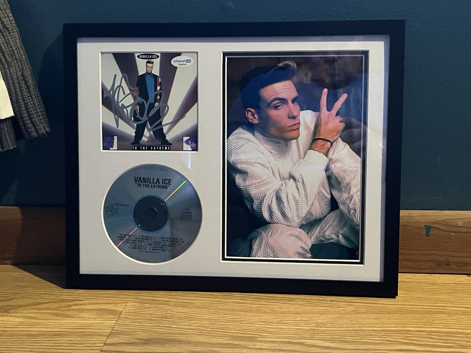 RAPPER VANILLA ICE SIGNED AUTOGRAPHED FRAMED 11x14 DISPLAY ACOA COA RAP NINJA, image 5