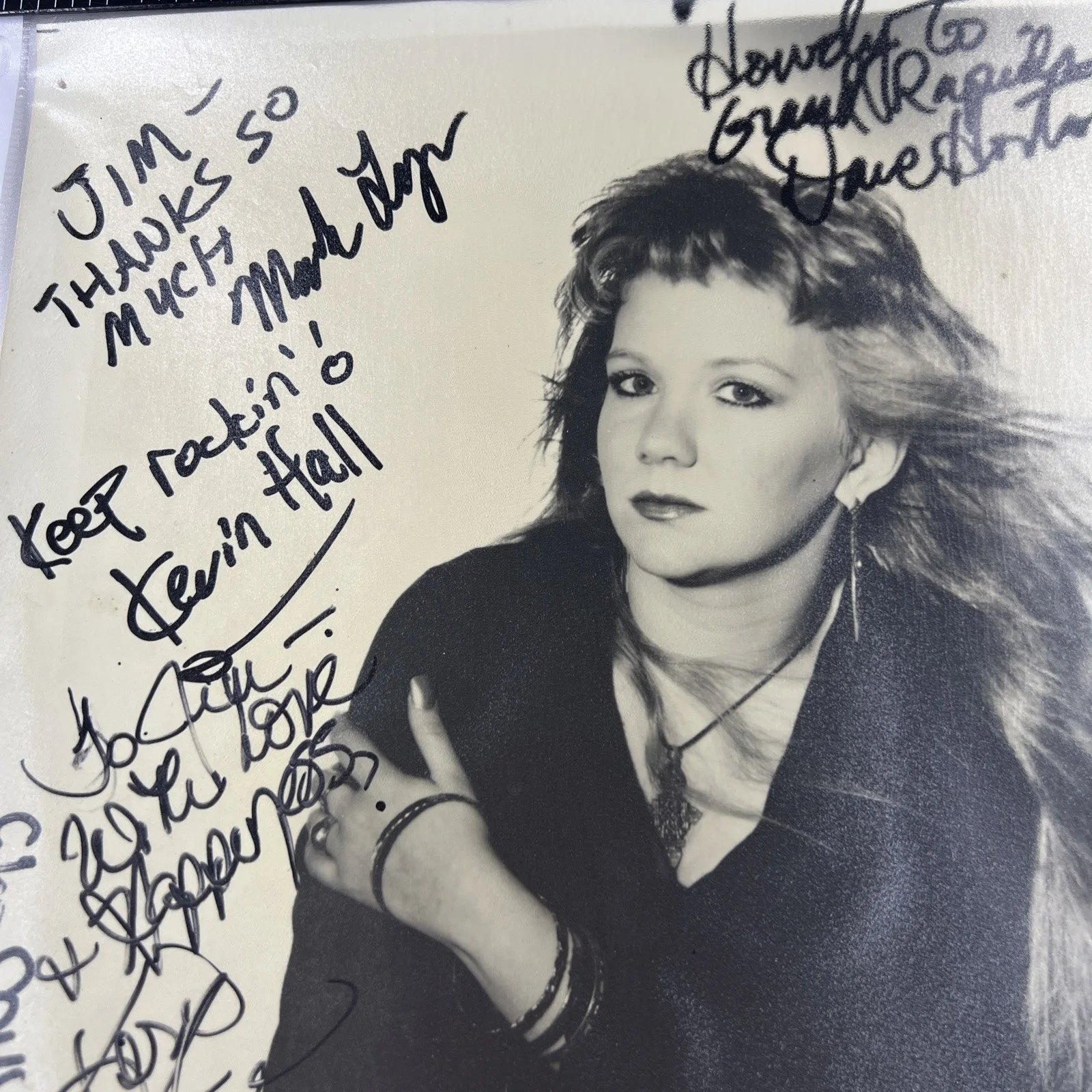Keri Leigh & the Blue Devils 8x10 Press Photo Signed, William Morris Agency NY, изображение 2