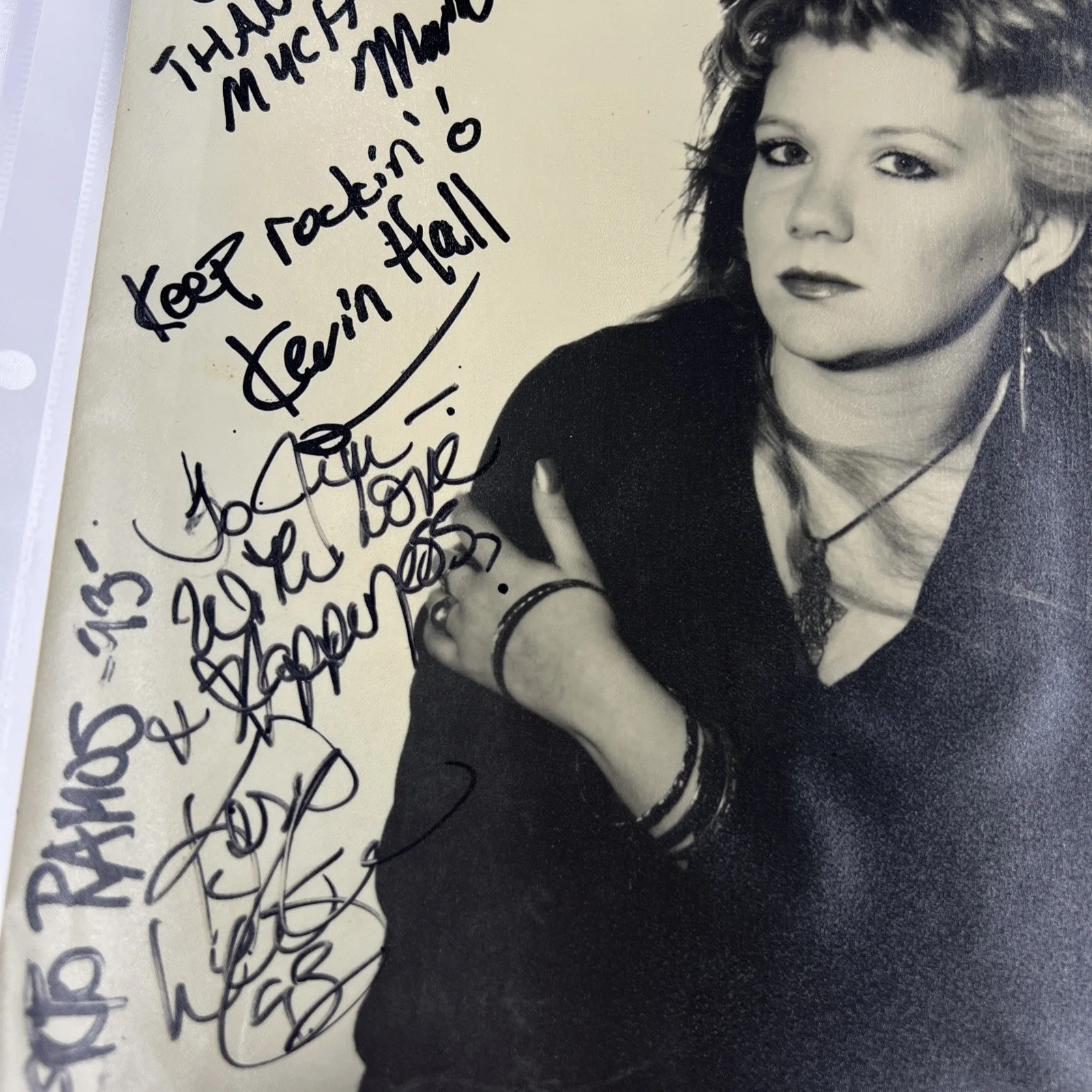 Keri Leigh & the Blue Devils 8x10 Press Photo Signed, William Morris Agency NY, изображение 4
