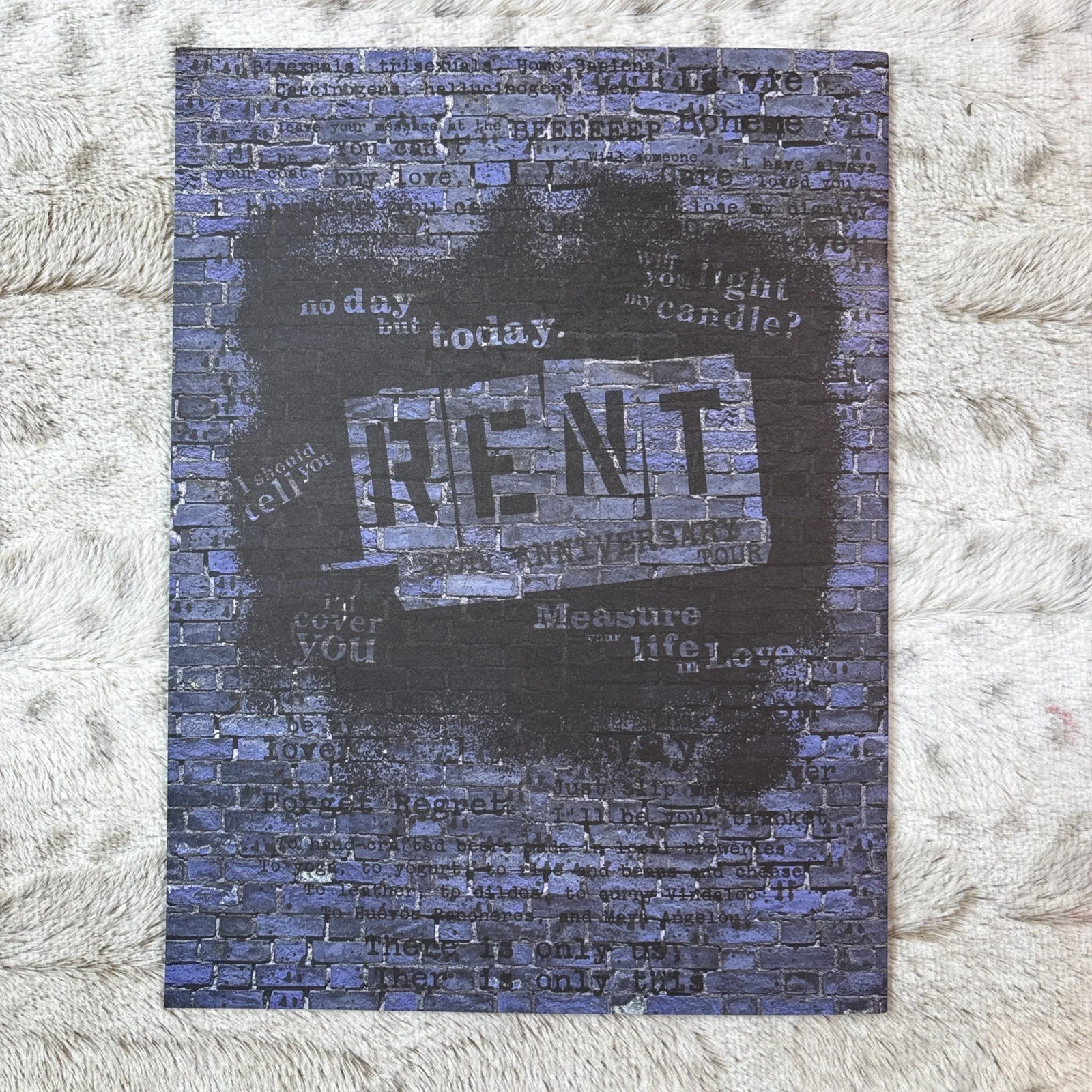 Lindsey Lake, Joe Petro, Greg Dober — RENT Broadway Musical Cast Signed Window Card Poster W/ Program & 2 Tickets, image 5