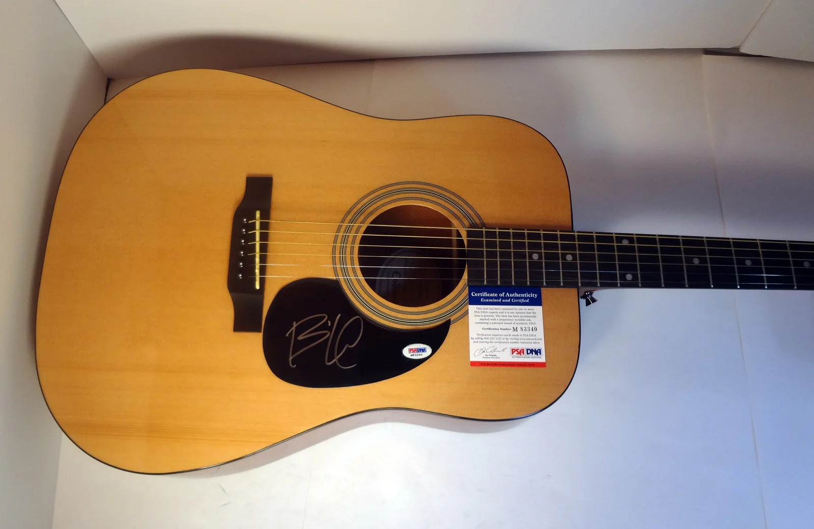 Billie Joe Armstrong — Billie Joe Armstrong Greenday Signed Epiphone Acoustic Guitar PSA/DNA COA