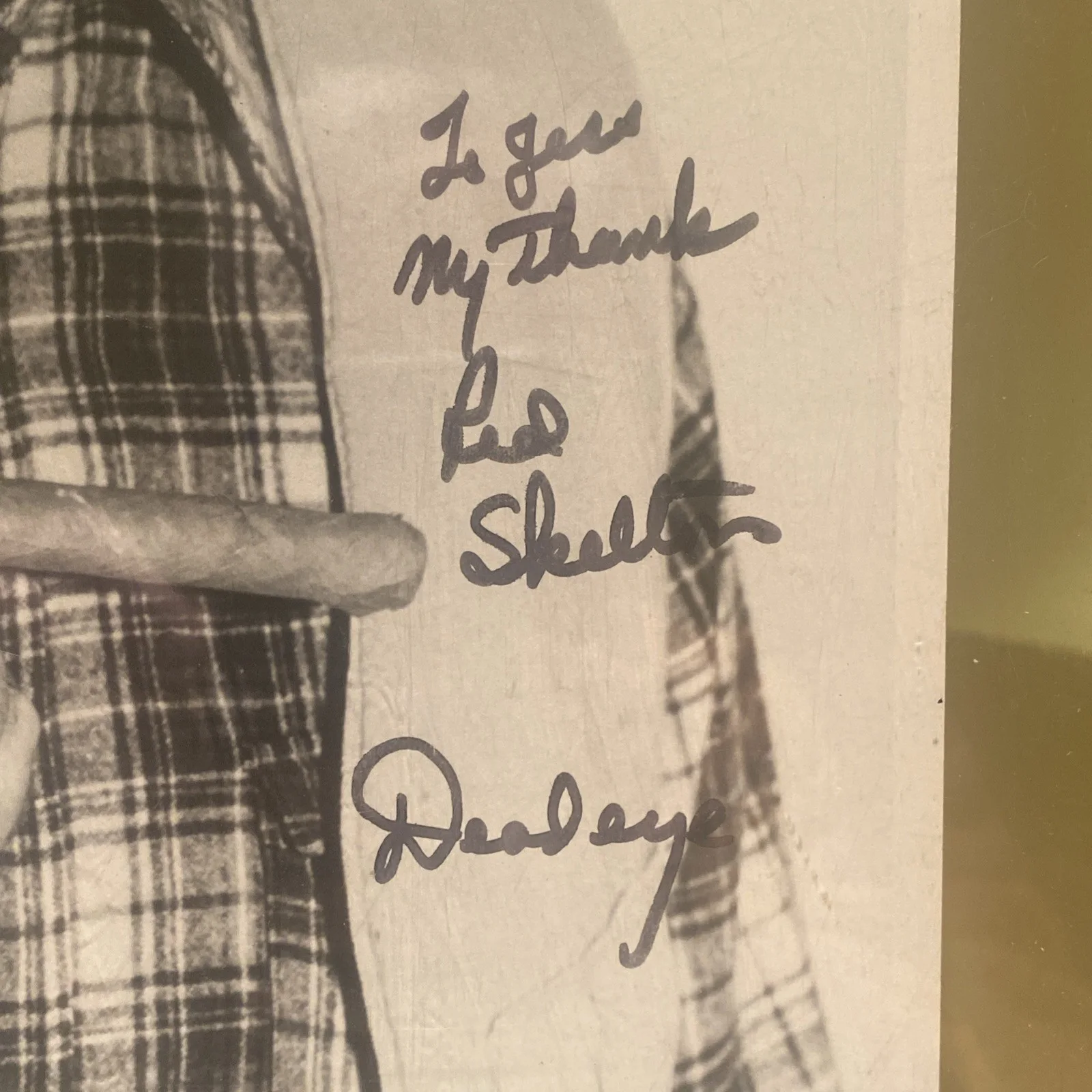 Red Skelton — 1960s Red Skelton Autographed Vintage B&W Photo 11x14 “Deadeye” SIGNED, изображение 3