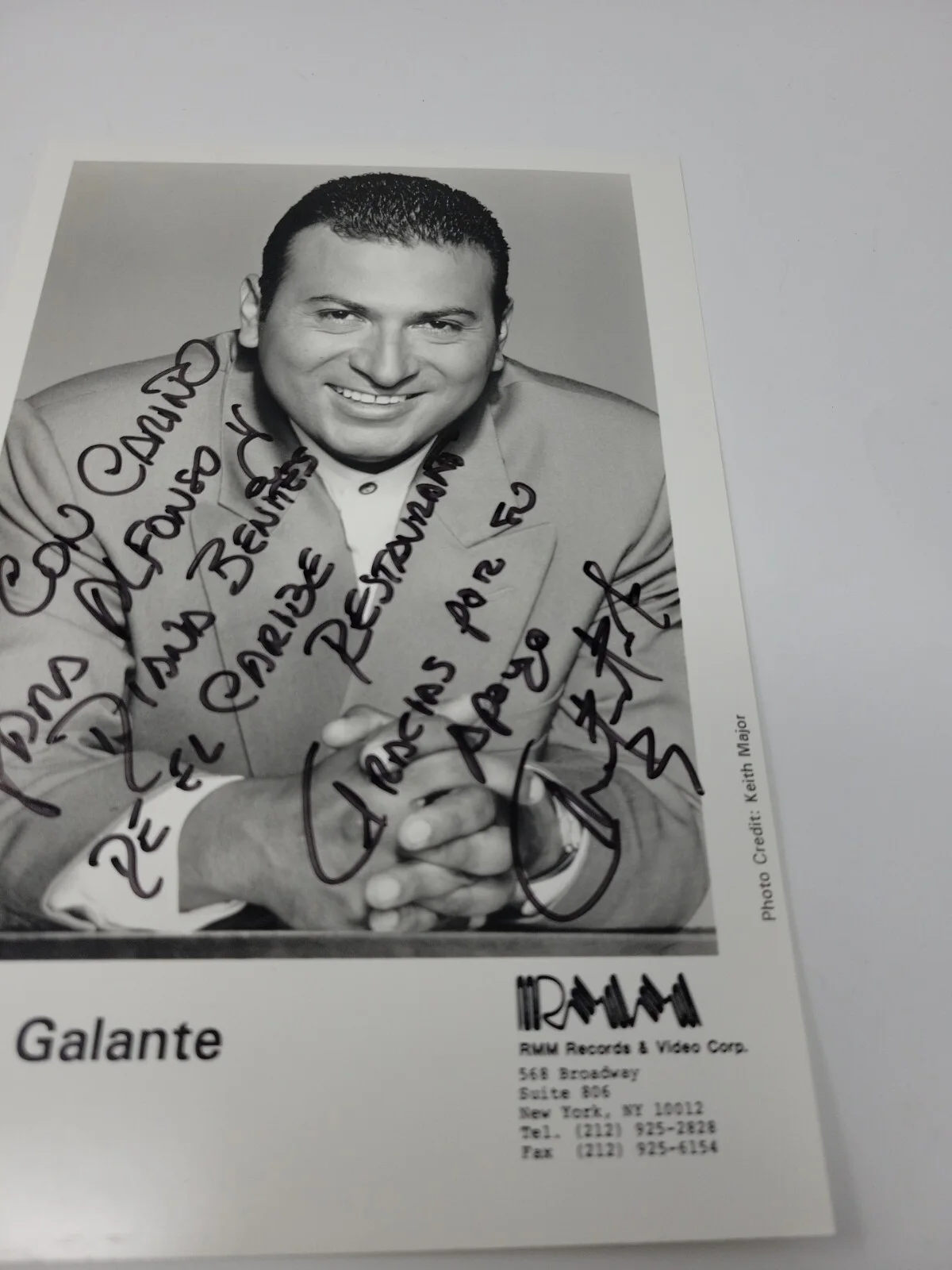 JERRY GALANTE Signed Autographed 8x10 promo photo, image 2