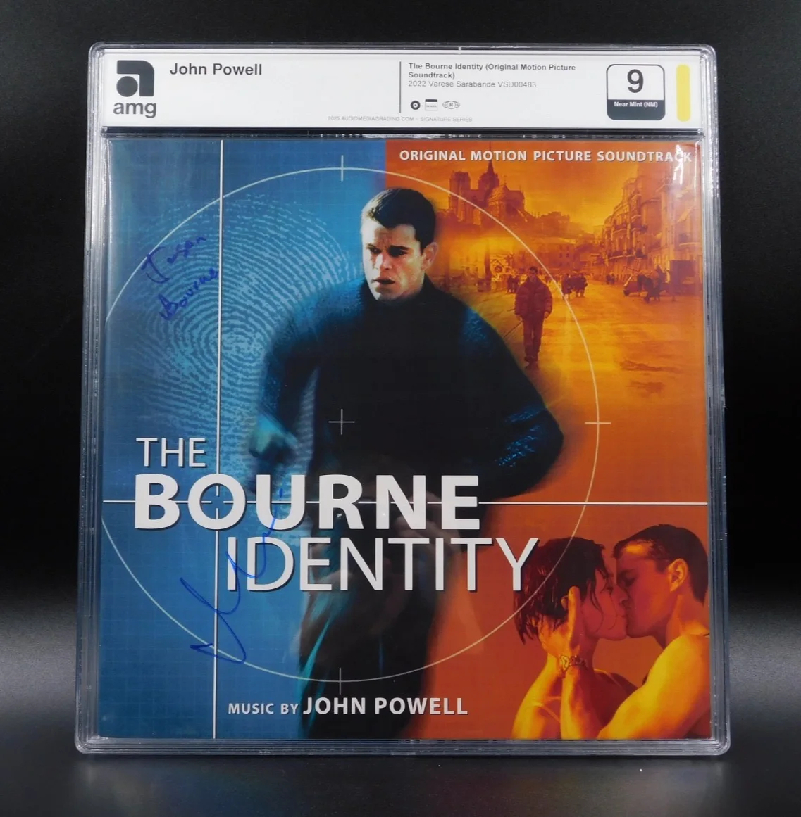 Matt Damon — Matt Damon Autographed/Graded Record The Bourne Identity Soundtrack asg 9 JSA, изображение 2