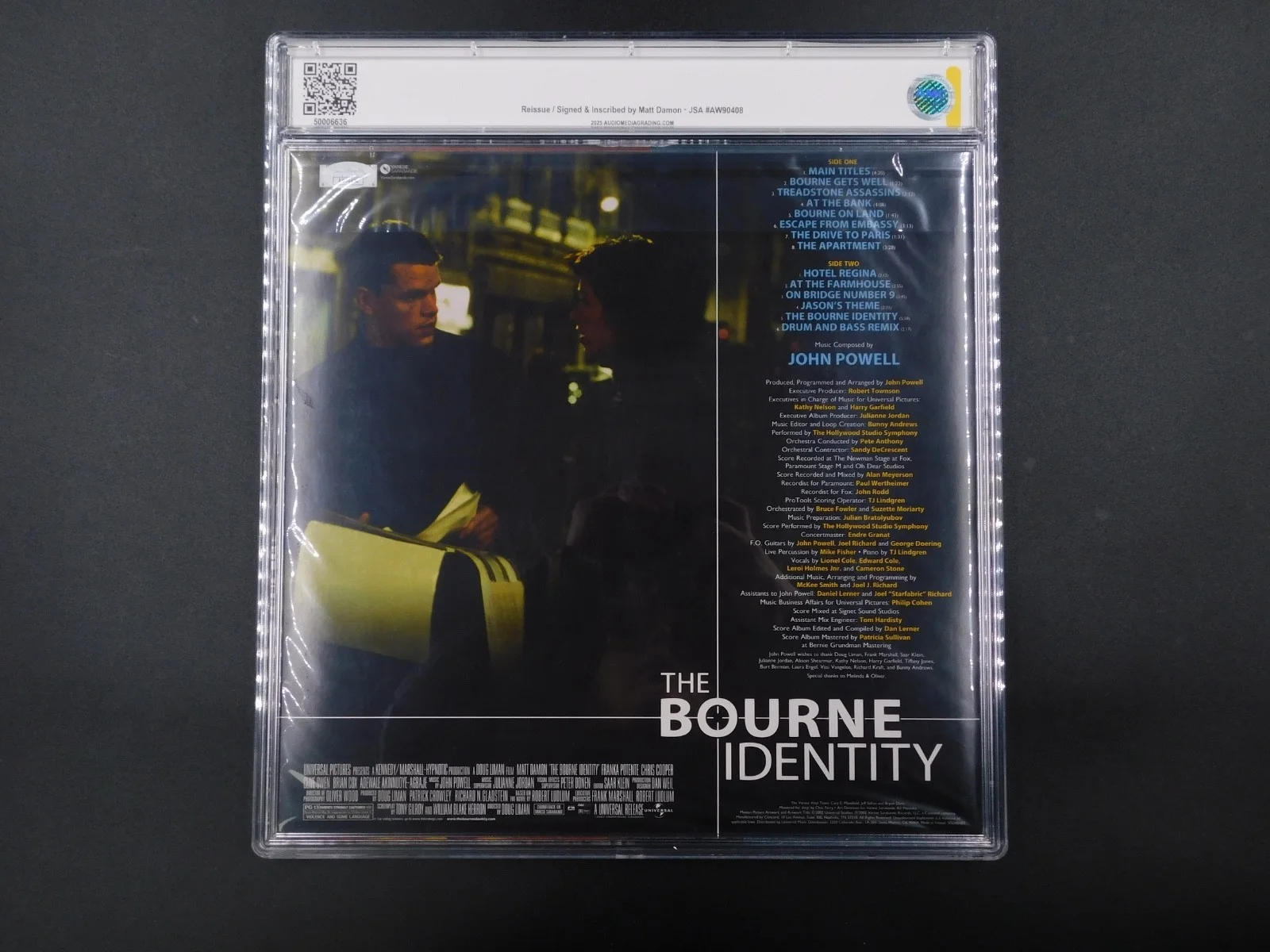 Matt Damon — Matt Damon Autographed/Graded Record The Bourne Identity Soundtrack asg 9 JSA, изображение 5