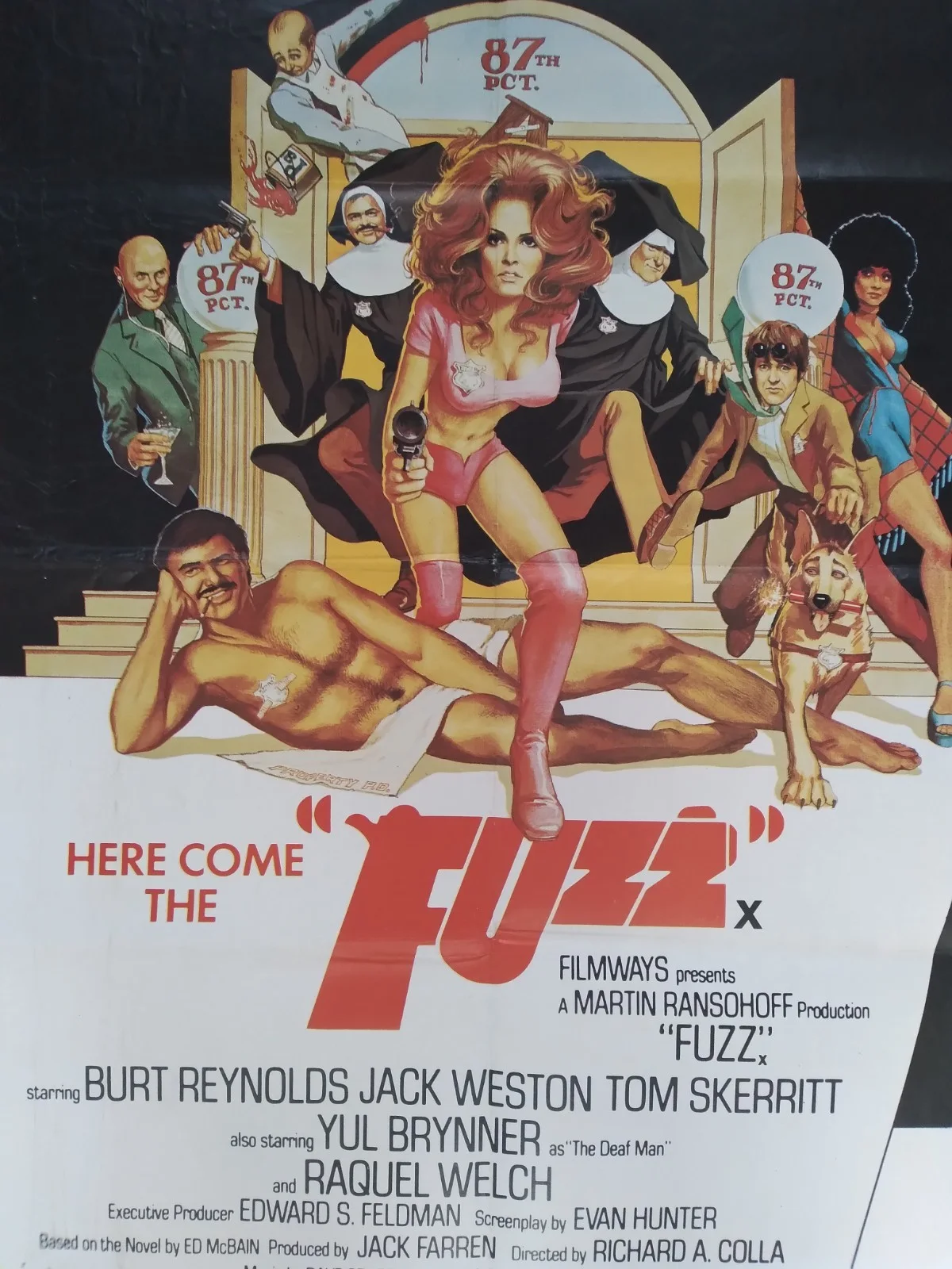 The Fuzz/Hickey & Boggs Original movie 1972 poster UK quad, изображение 2