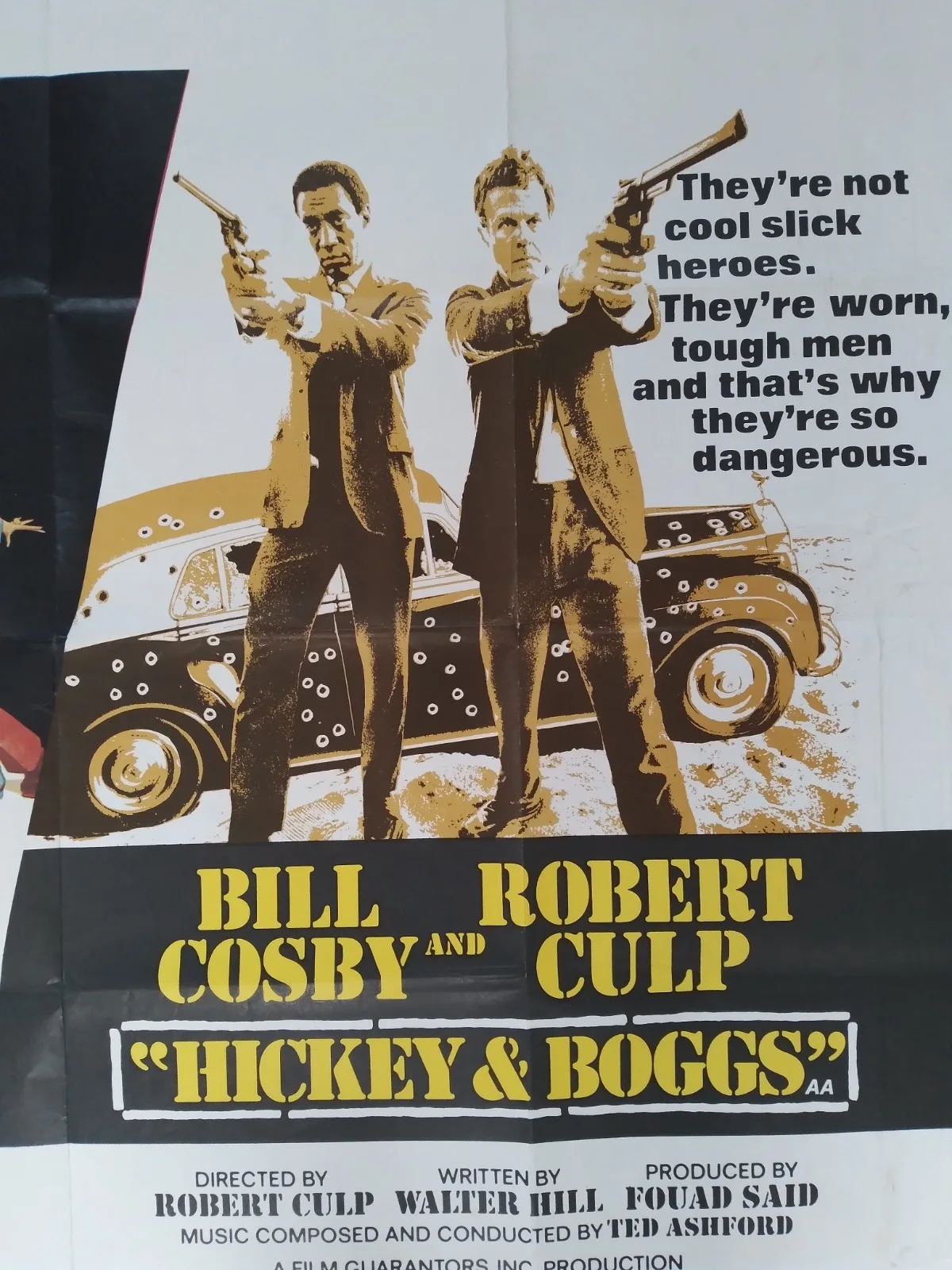 The Fuzz/Hickey & Boggs Original movie 1972 poster UK quad, изображение 3