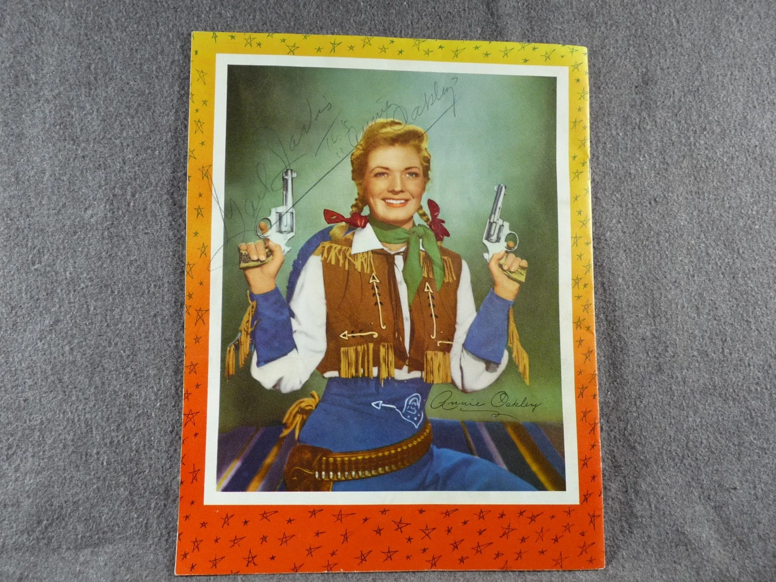 Gene Autry And Annie Oakley Authentic Signed Souvenir Program, image 3