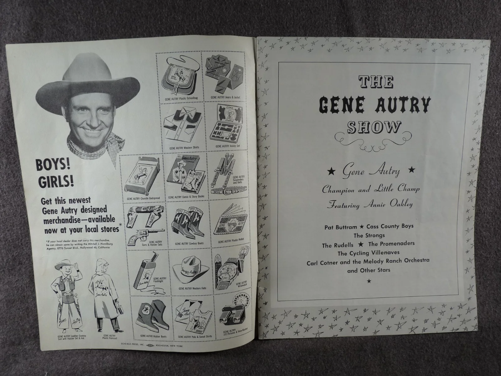 Gene Autry And Annie Oakley Authentic Signed Souvenir Program, image 5