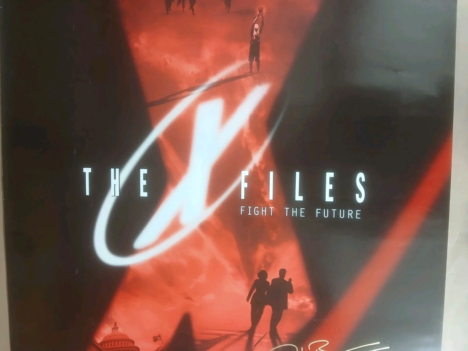 Rob Bowman — X-Files Fight The Future Movie Poster Signed By Director Rob Bowman 27 X 40, изображение 3
