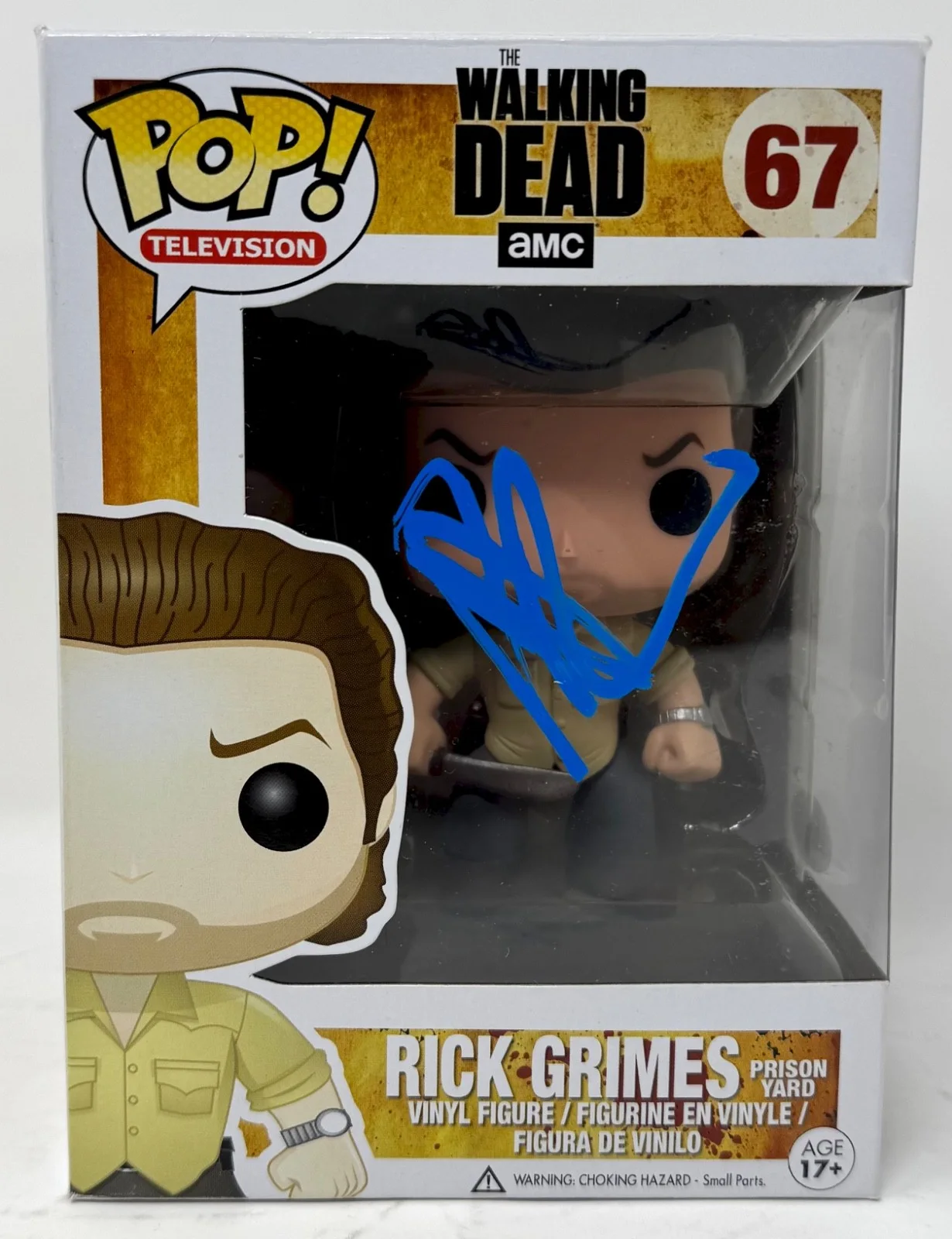 Andrew Lincoln — Andrew Lincoln Signed The Walking Dead Rick Grimes Funko Pop Autograph JSA COA, image 2