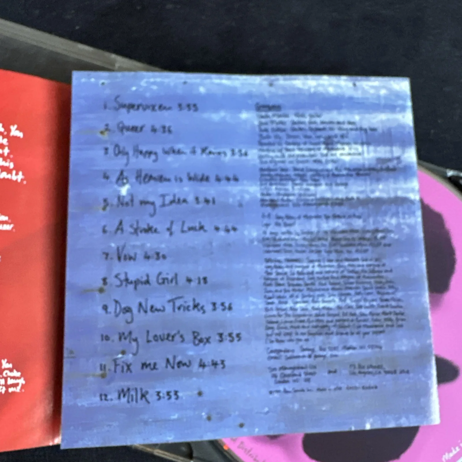 Garbage By Garbage Band Signed Promo 1995 Authentic, image 5